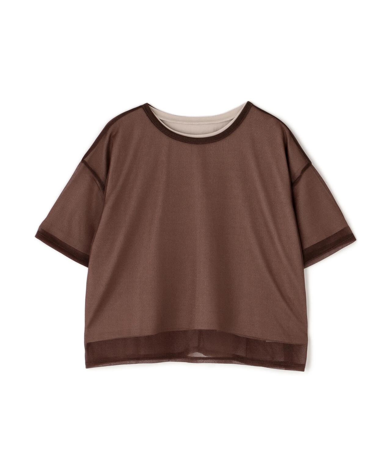 グロッシーシアーレイヤードTシャツ＊