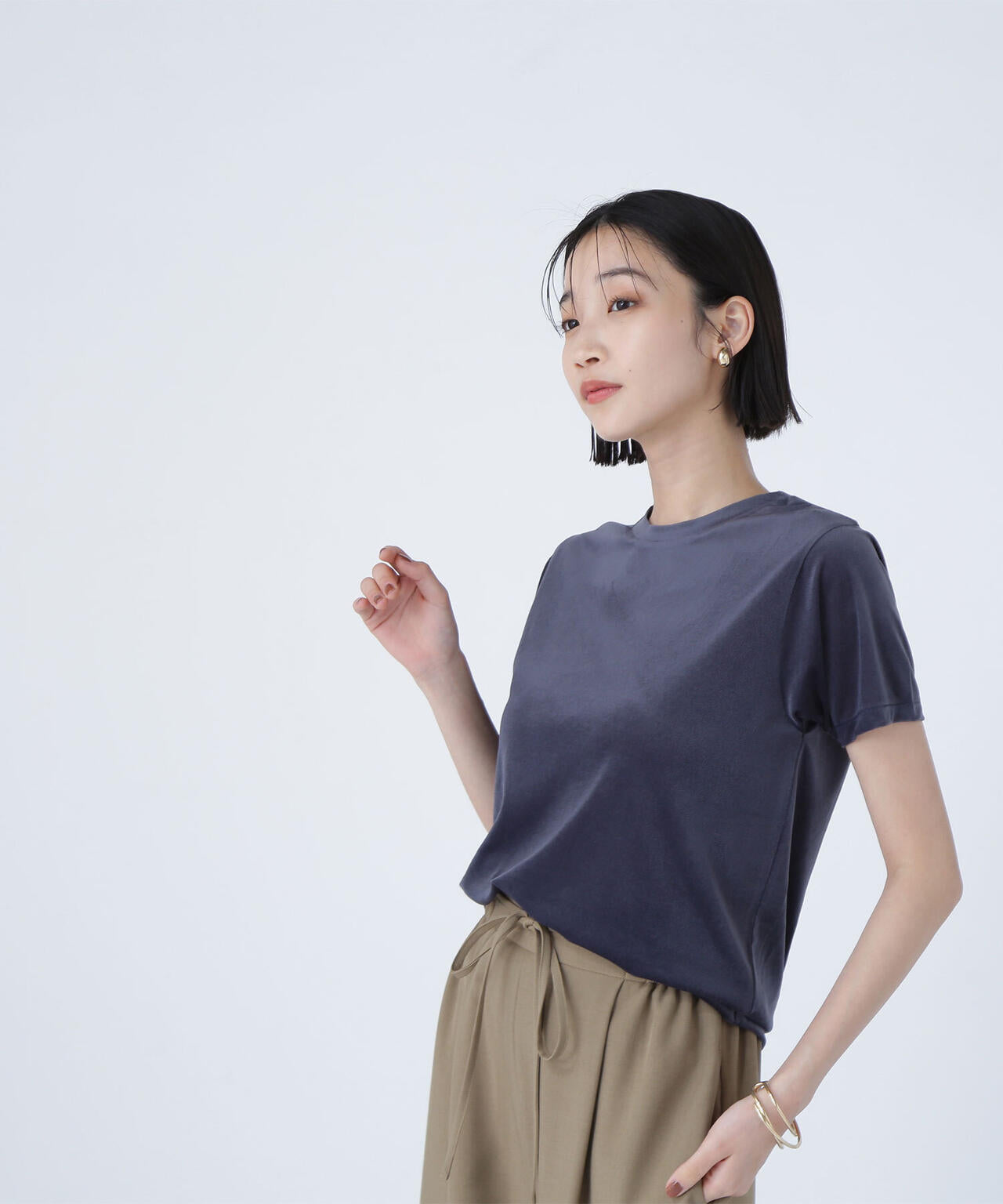 ベロアTシャツ*