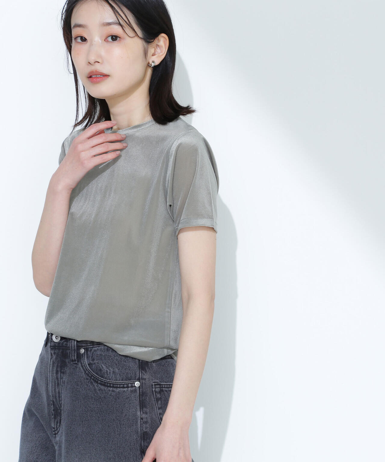 ベロアTシャツ*