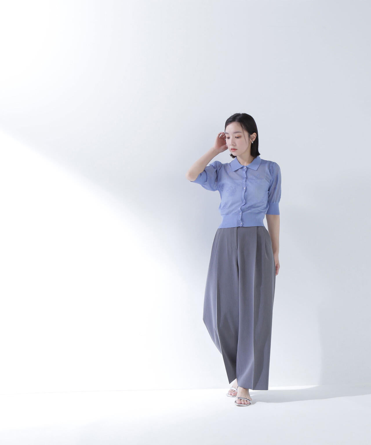 シアージャガードポロカーディガン*