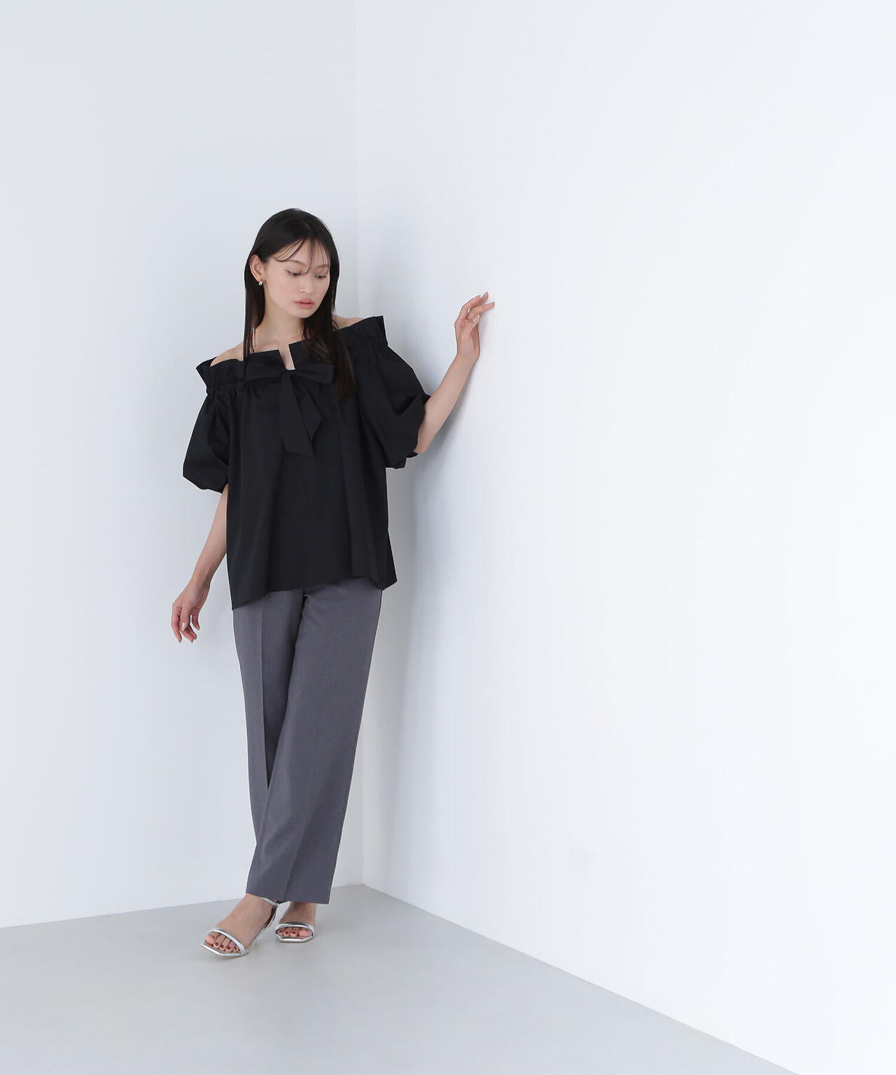 2wayリボンボウブラウス*
