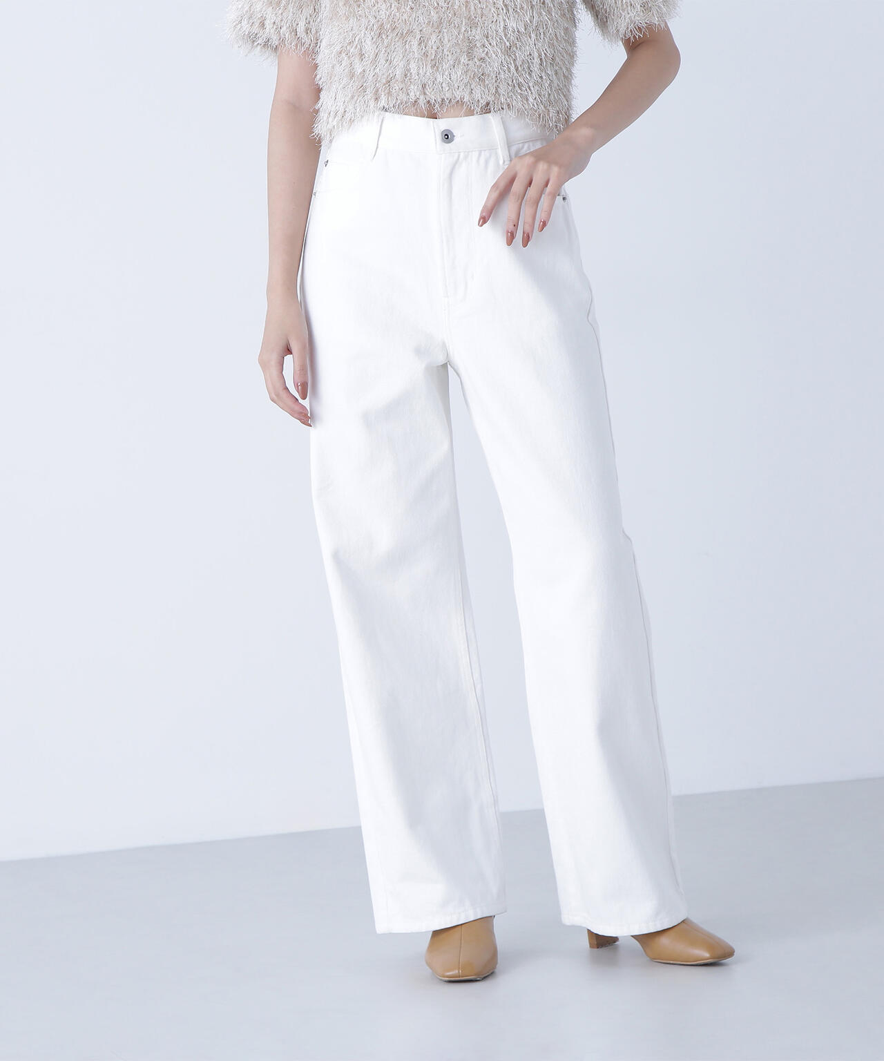 ＜ちょうど、いい服＞私に“ちょうどいい”ワイドストレートパンツ*