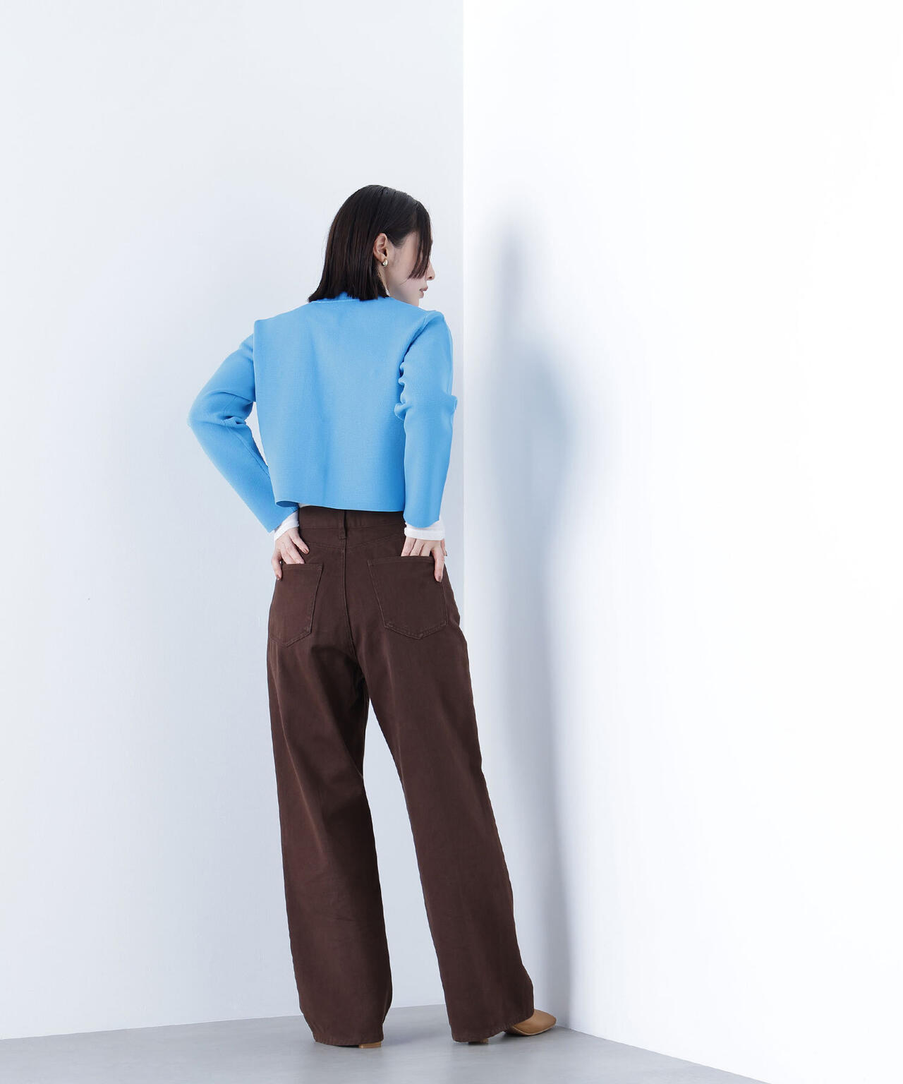 ＜ちょうど、いい服＞私に“ちょうどいい”ワイドストレートパンツ*