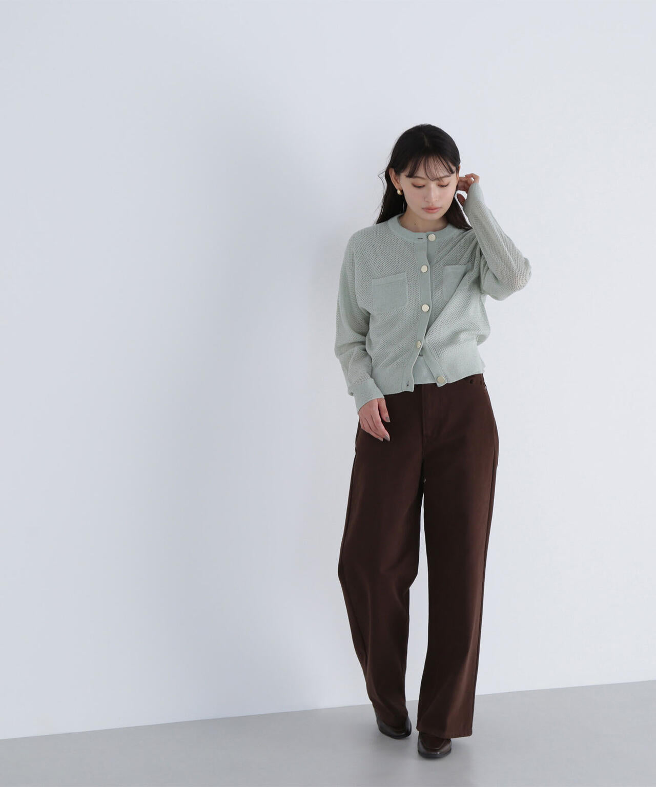 ＜ちょうど、いい服＞私に“ちょうどいい”ワイドストレートパンツ*