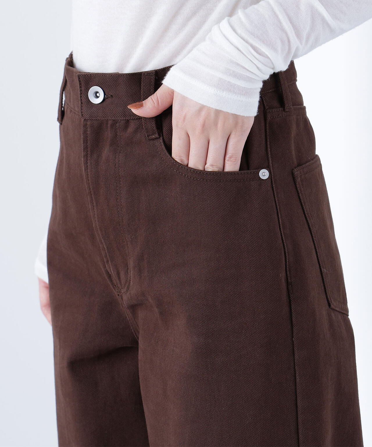 ＜ちょうど、いい服＞私に“ちょうどいい”ワイドストレートパンツ*