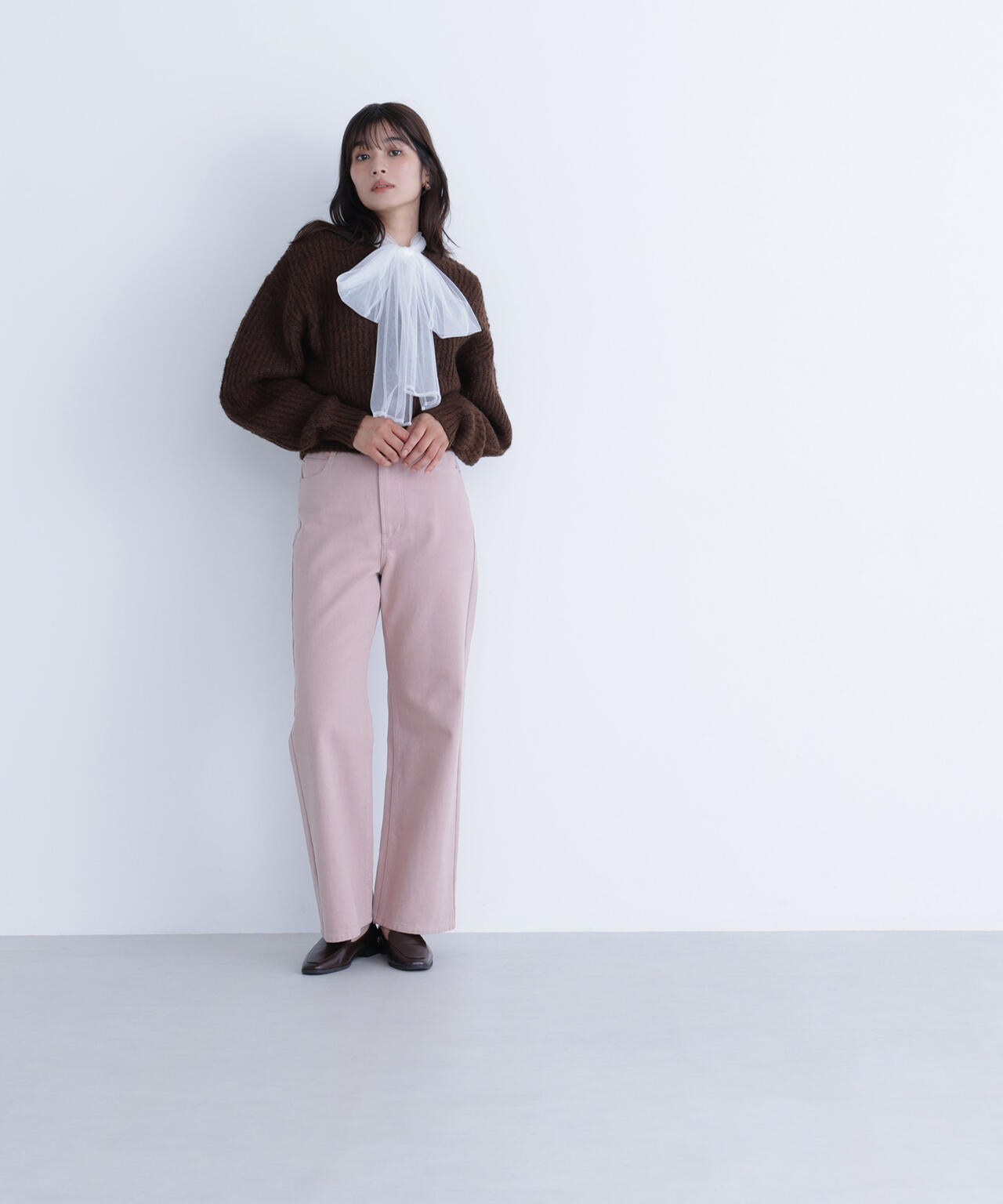 ＜ちょうど、いい服＞私に“ちょうどいい”ワイドストレートパンツ*