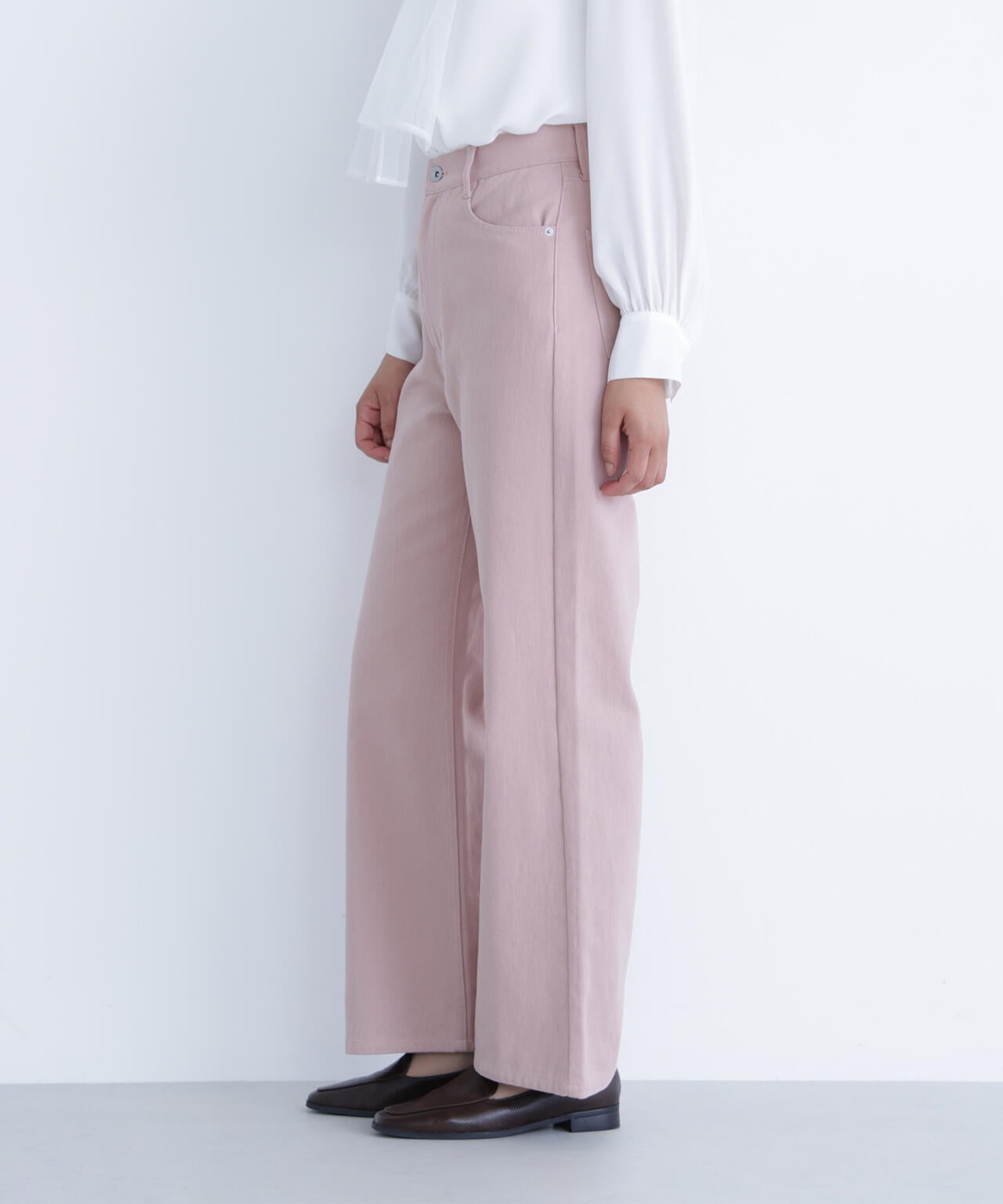 ＜ちょうど、いい服＞私に“ちょうどいい”ワイドストレートパンツ*