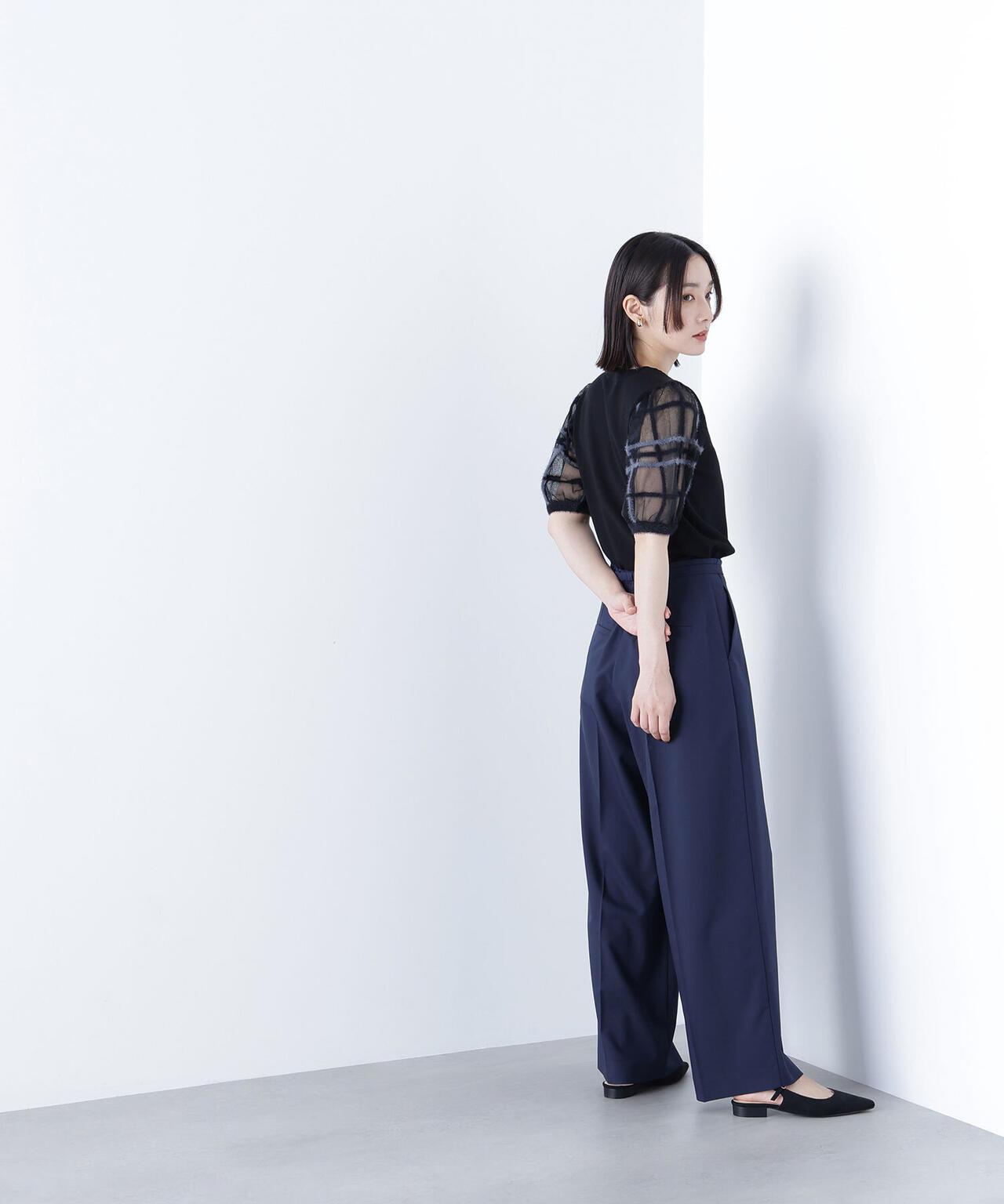 ビットベルトワイドパンツ*