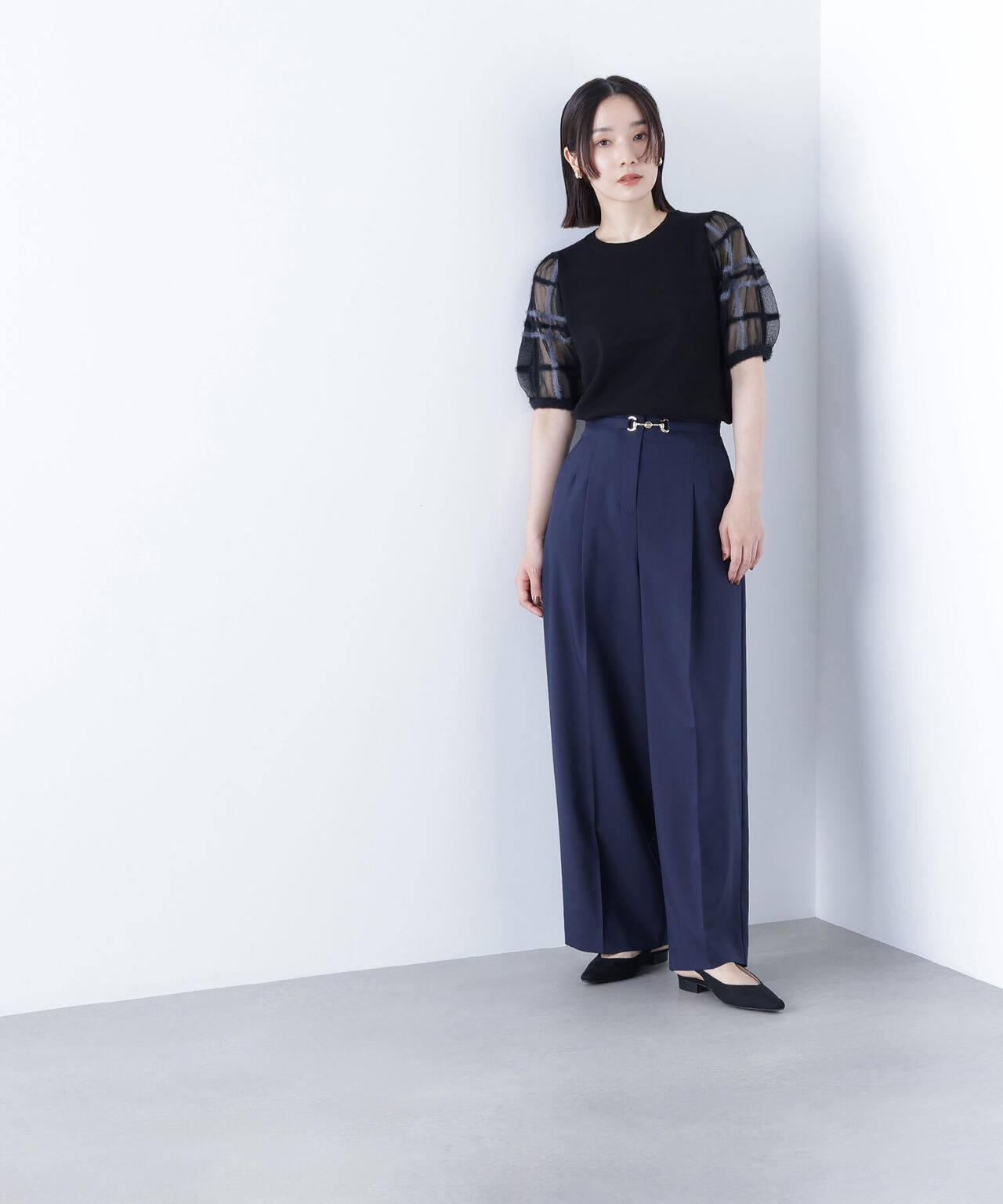 ビットベルトワイドパンツ*