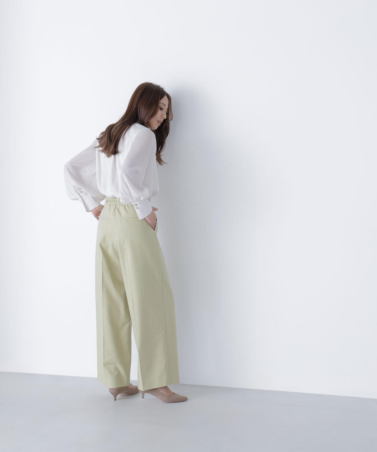 ビットベルトワイドパンツ*