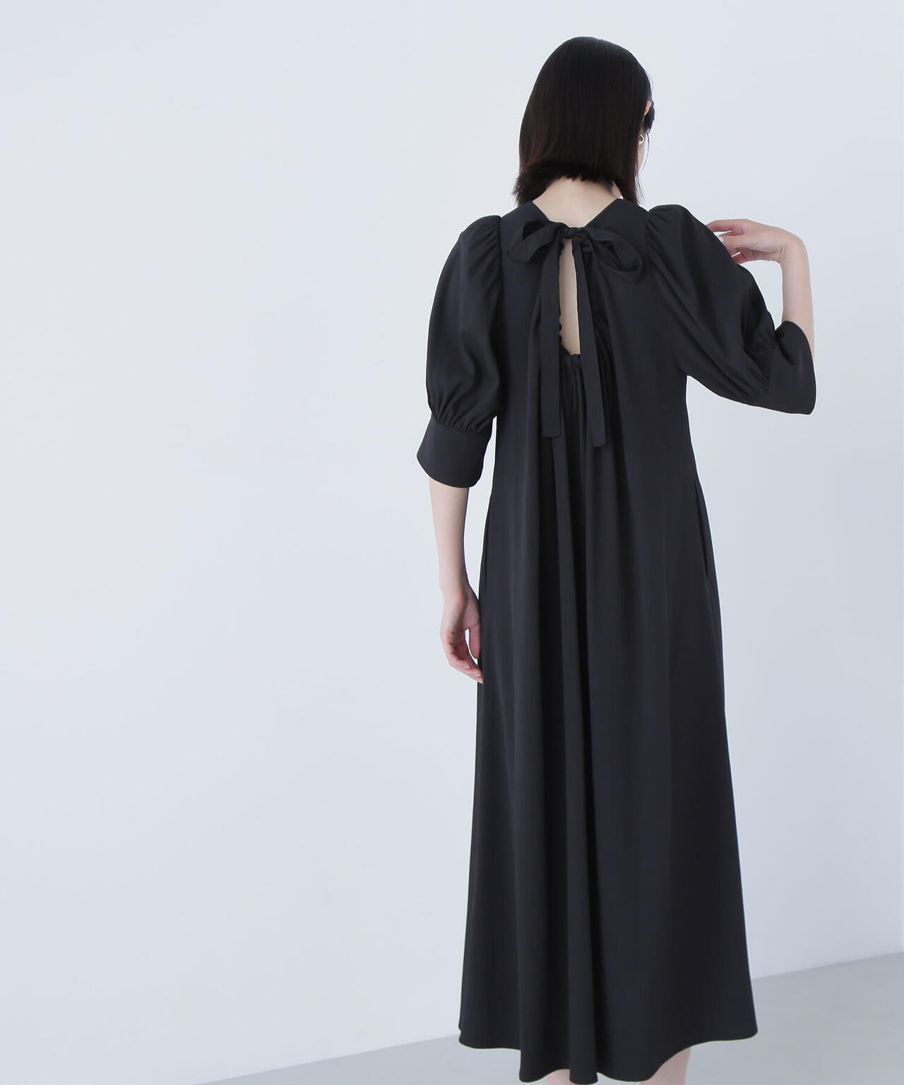 バックリボンリラクシーワンピース*