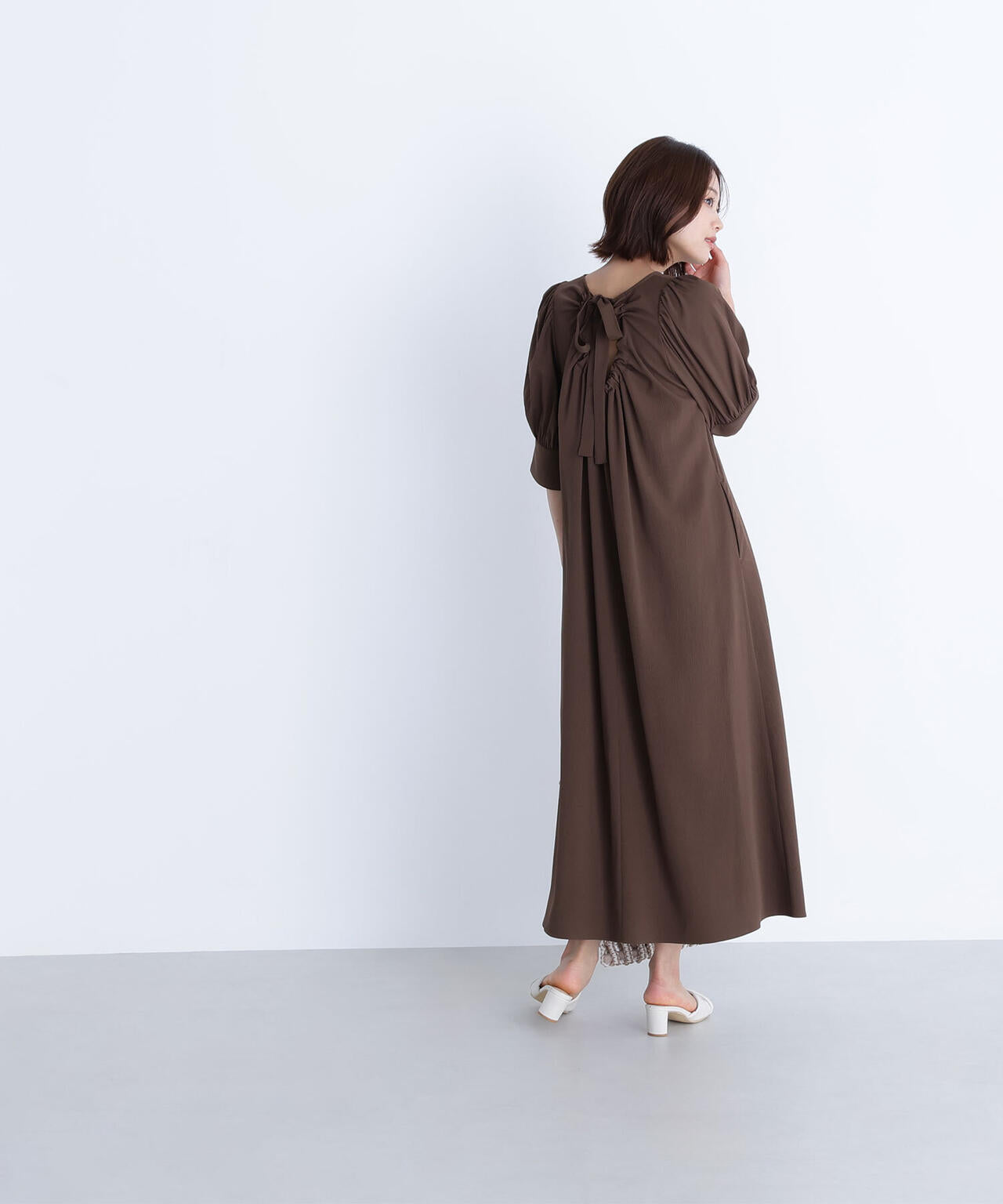 バックリボンリラクシーワンピース*