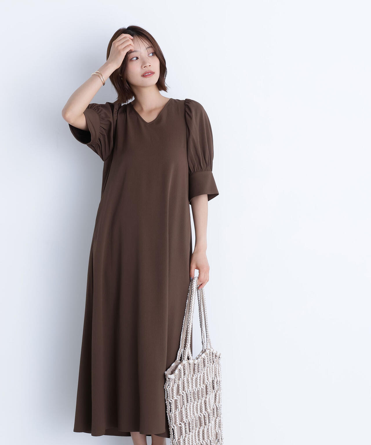 バックリボンリラクシーワンピース*