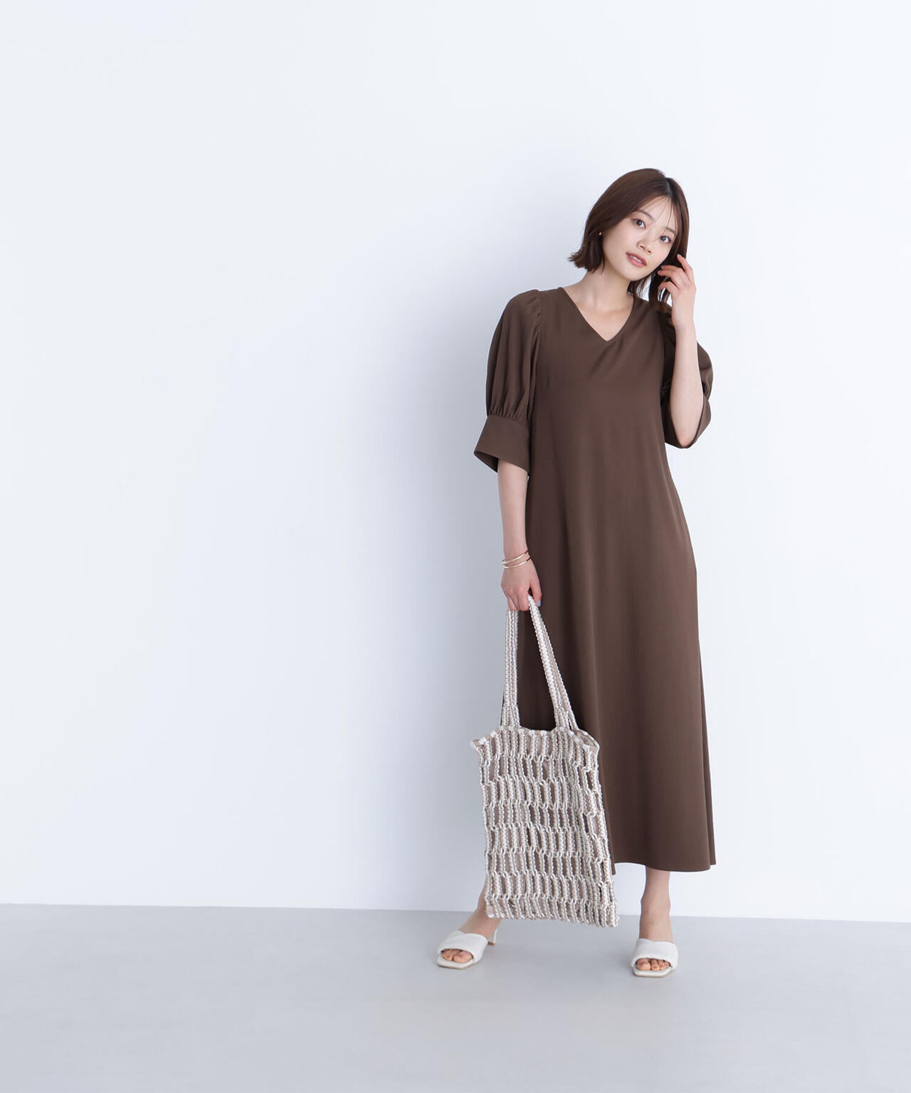 バックリボンリラクシーワンピース*