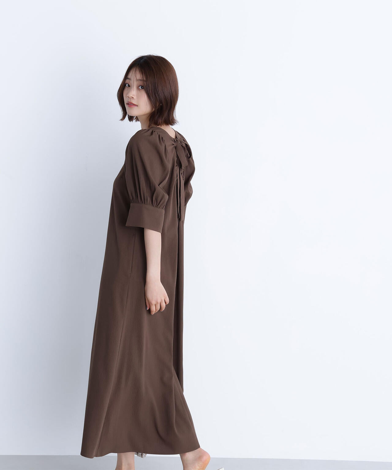 バックリボンリラクシーワンピース*