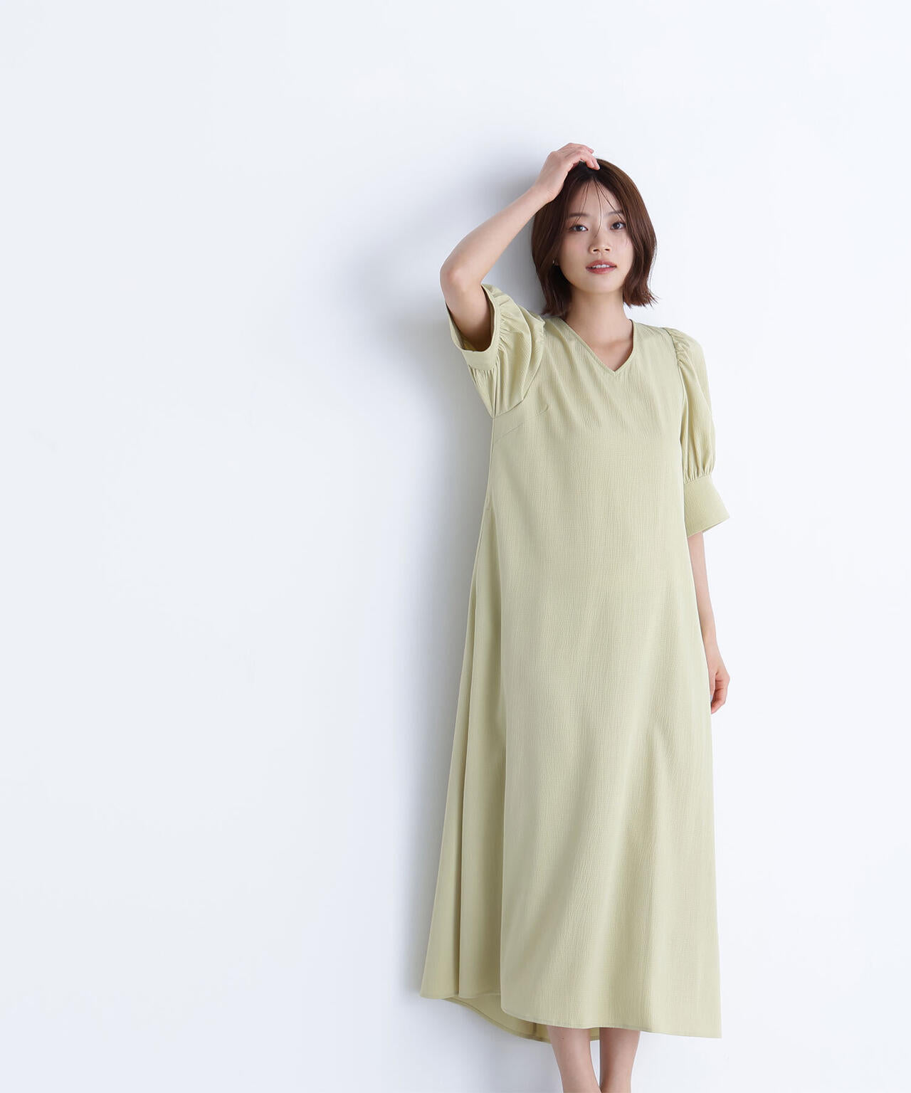 バックリボンリラクシーワンピース*