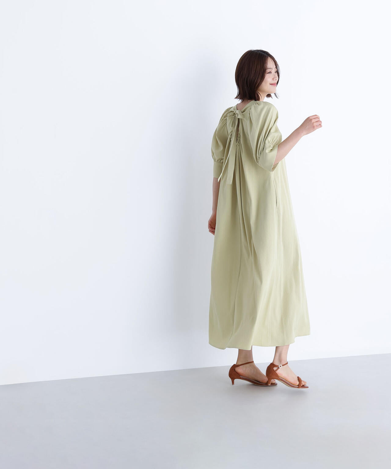 バックリボンリラクシーワンピース*