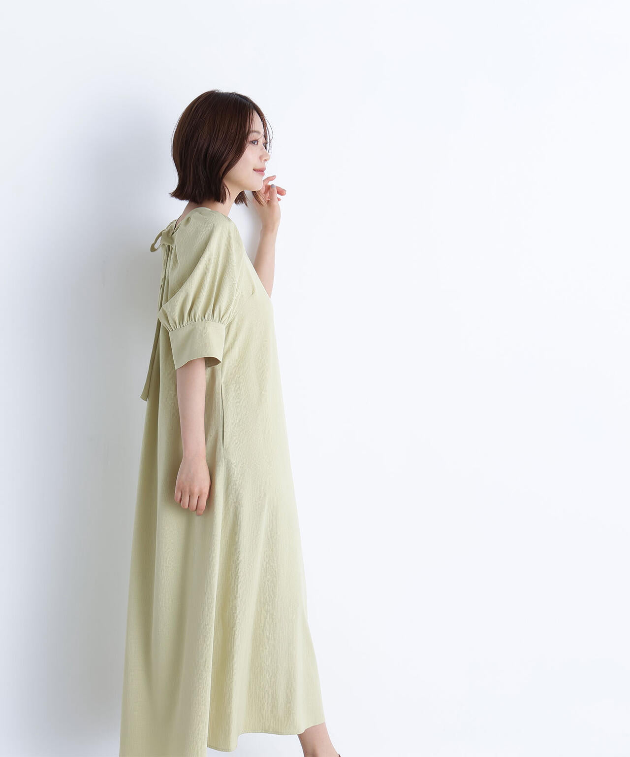 バックリボンリラクシーワンピース*