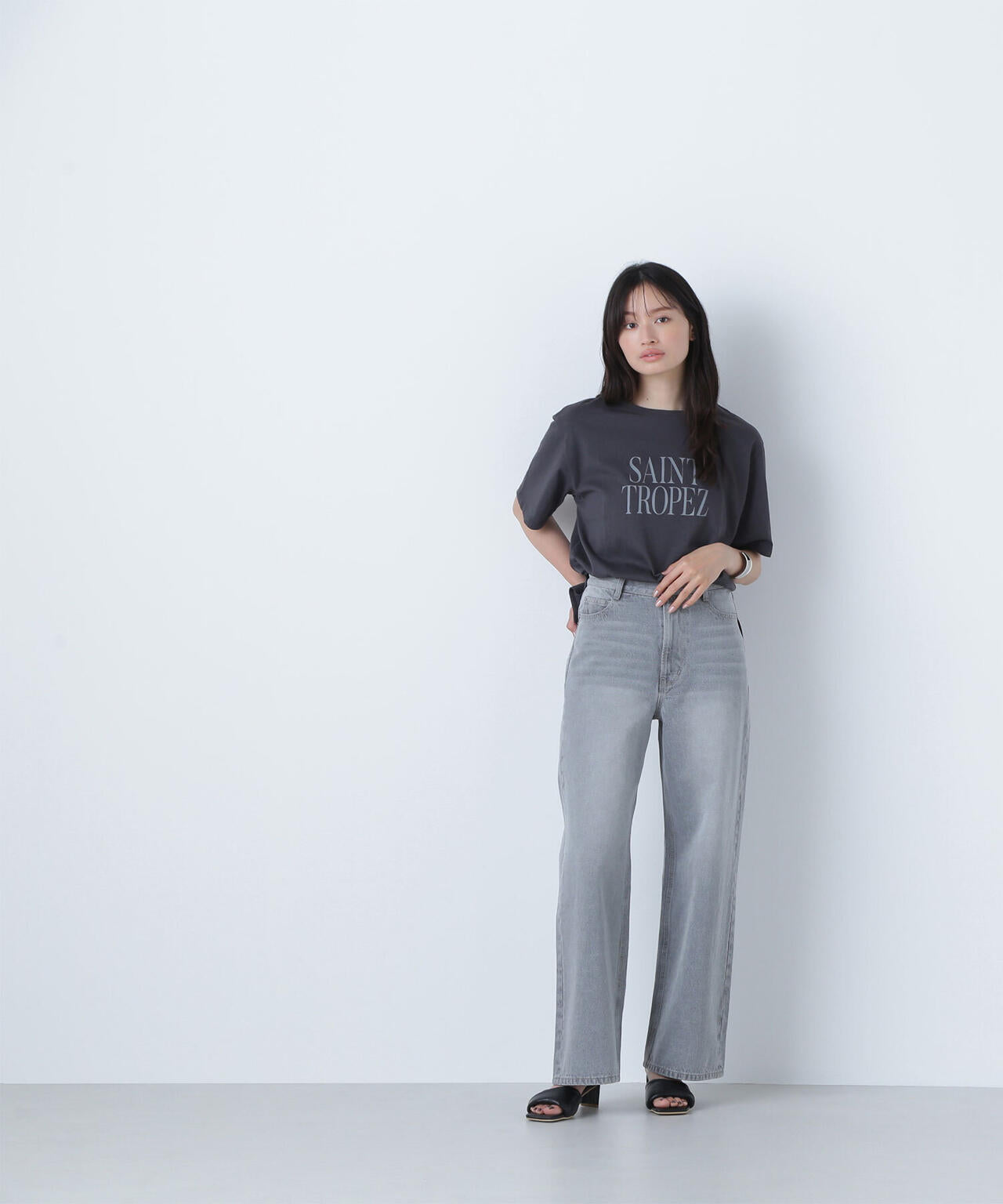 ボクシーロゴTシャツ*
