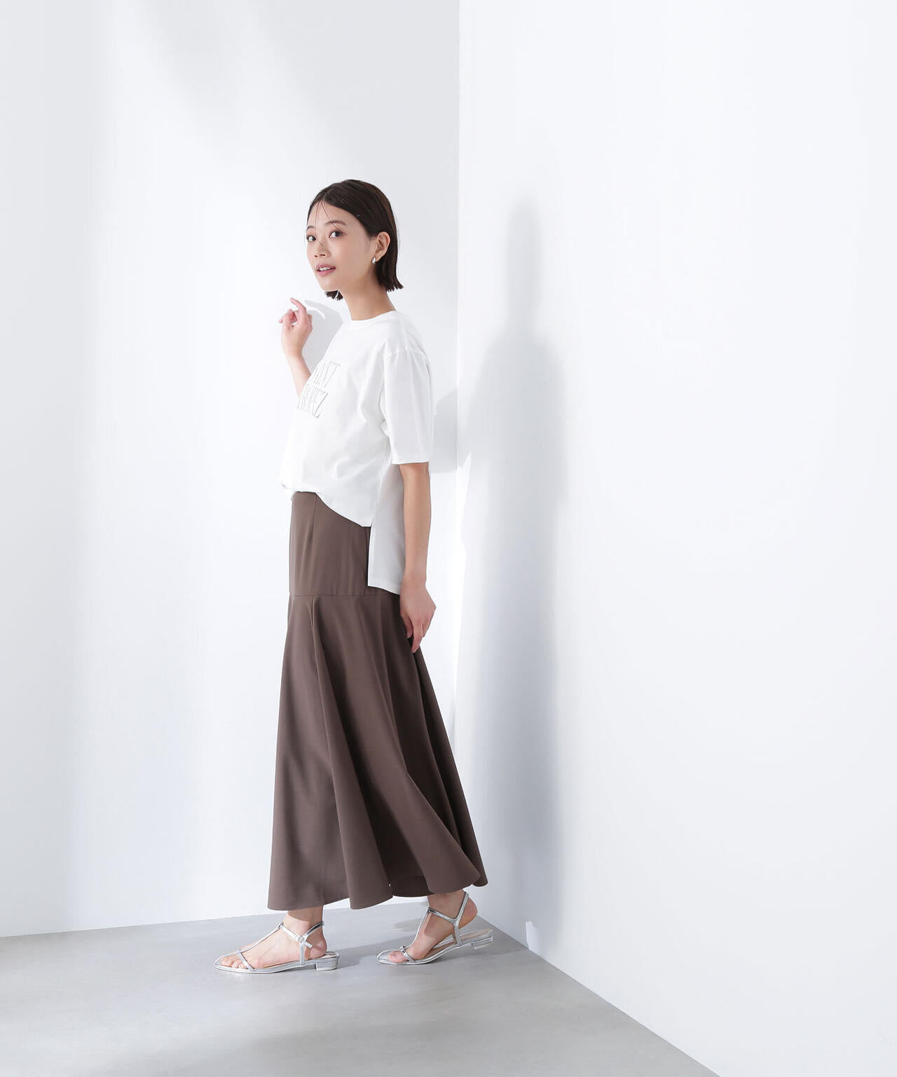 ボクシーロゴTシャツ*