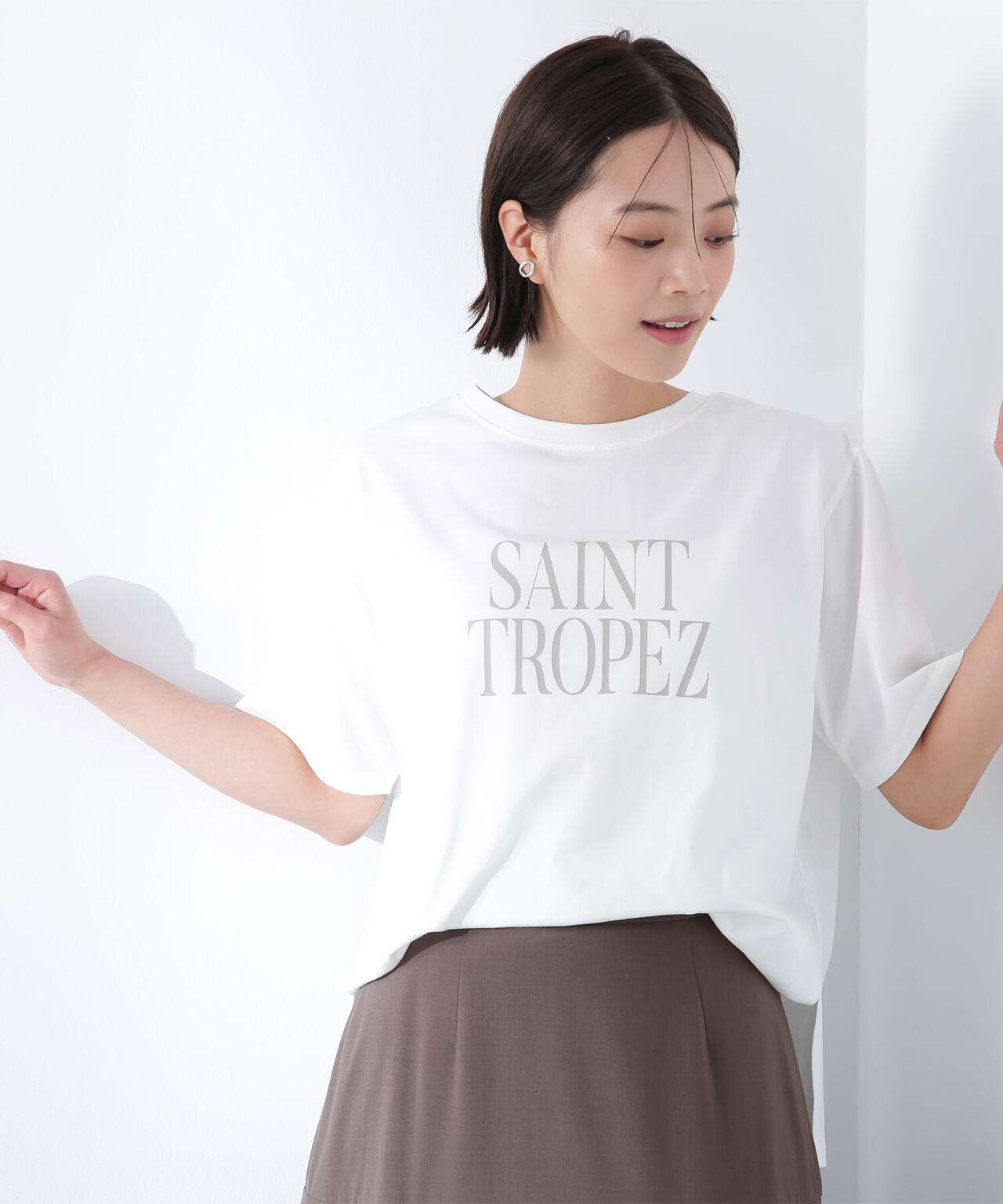 ボクシーロゴTシャツ*