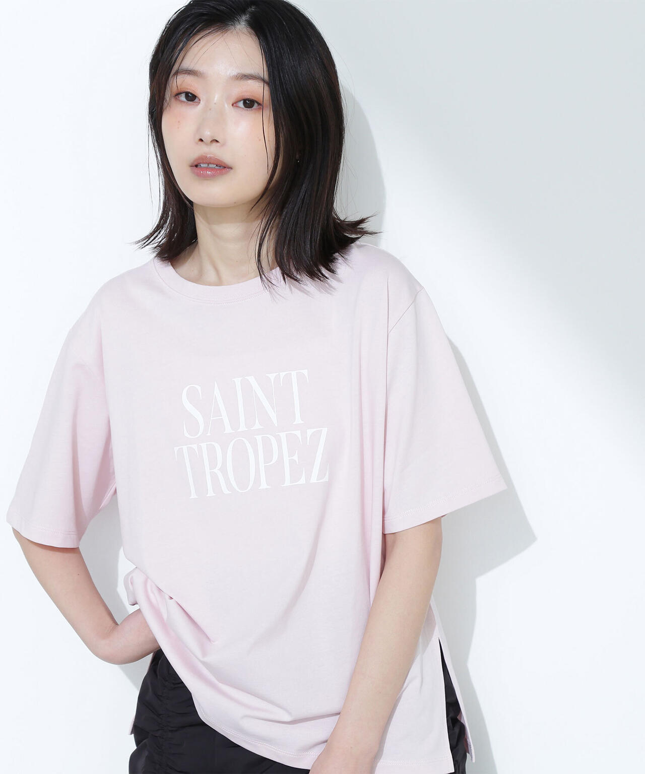 ボクシーロゴTシャツ*