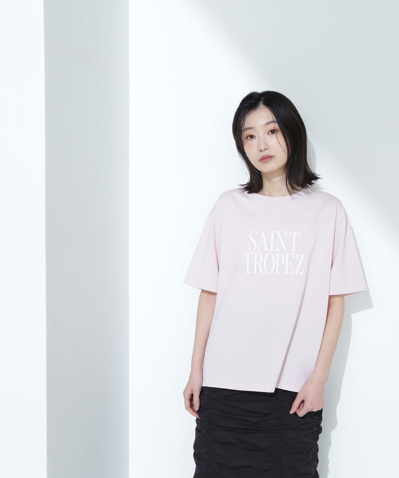 ボクシーロゴTシャツ*
