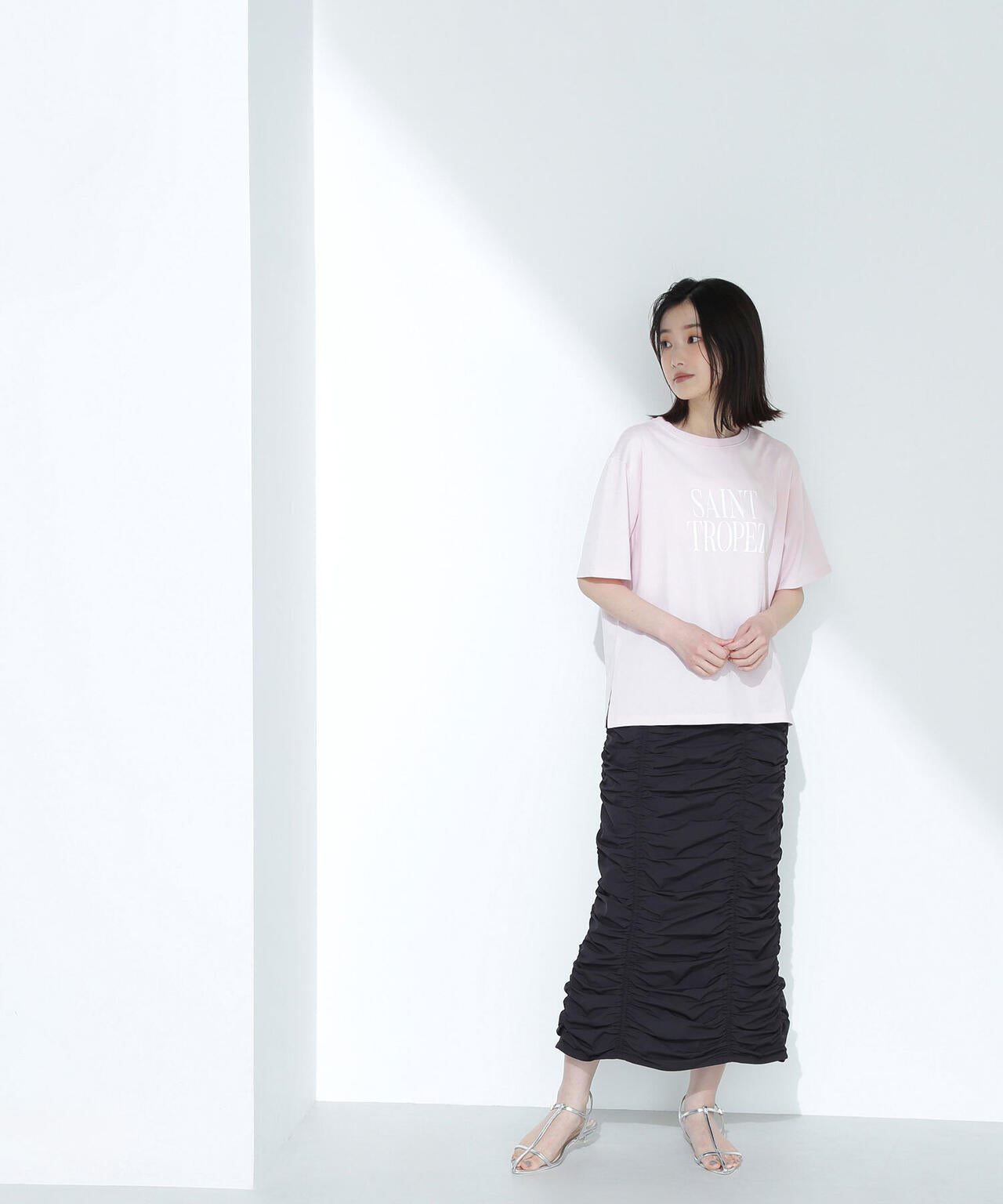 ボクシーロゴTシャツ*
