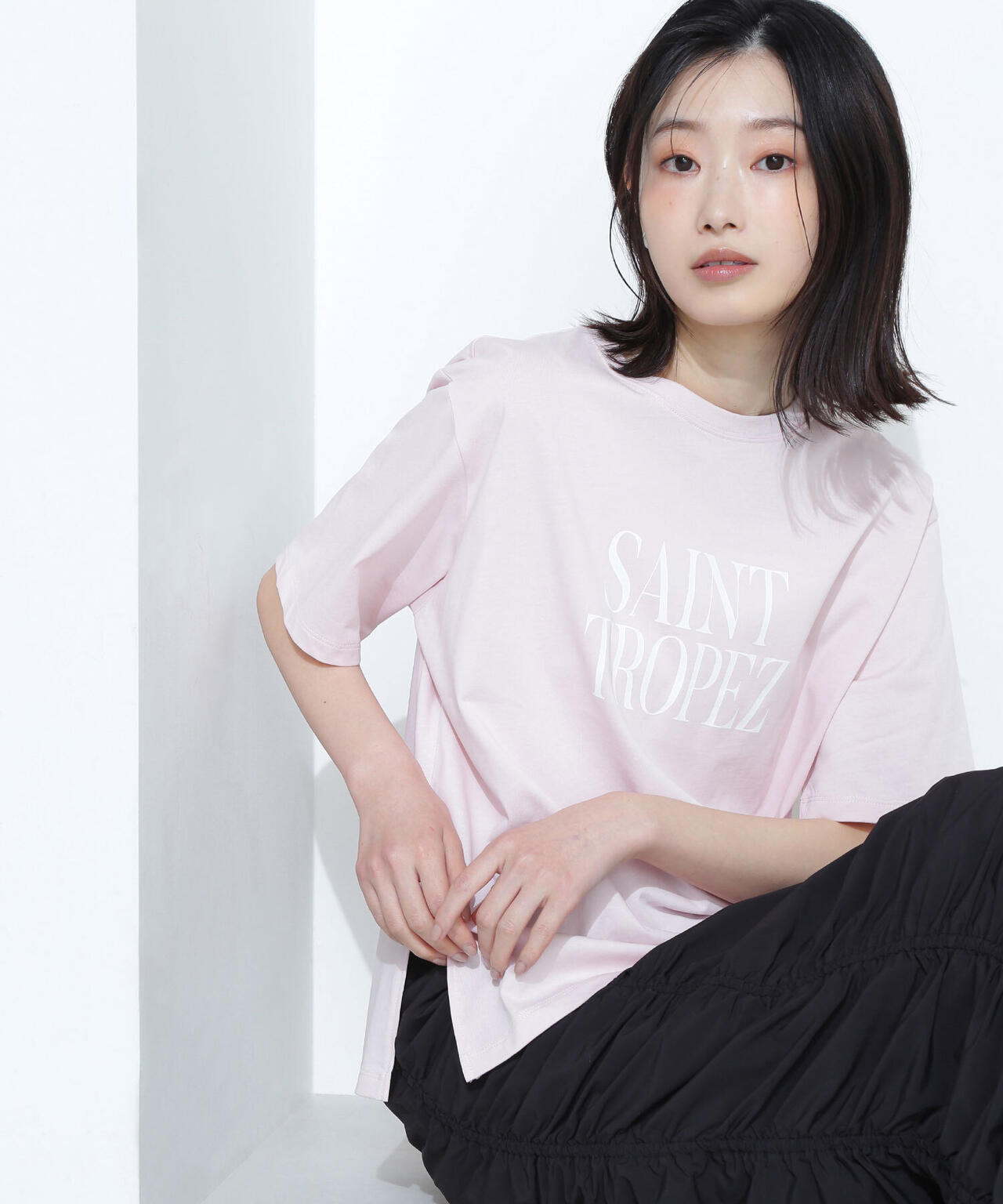 ボクシーロゴTシャツ*