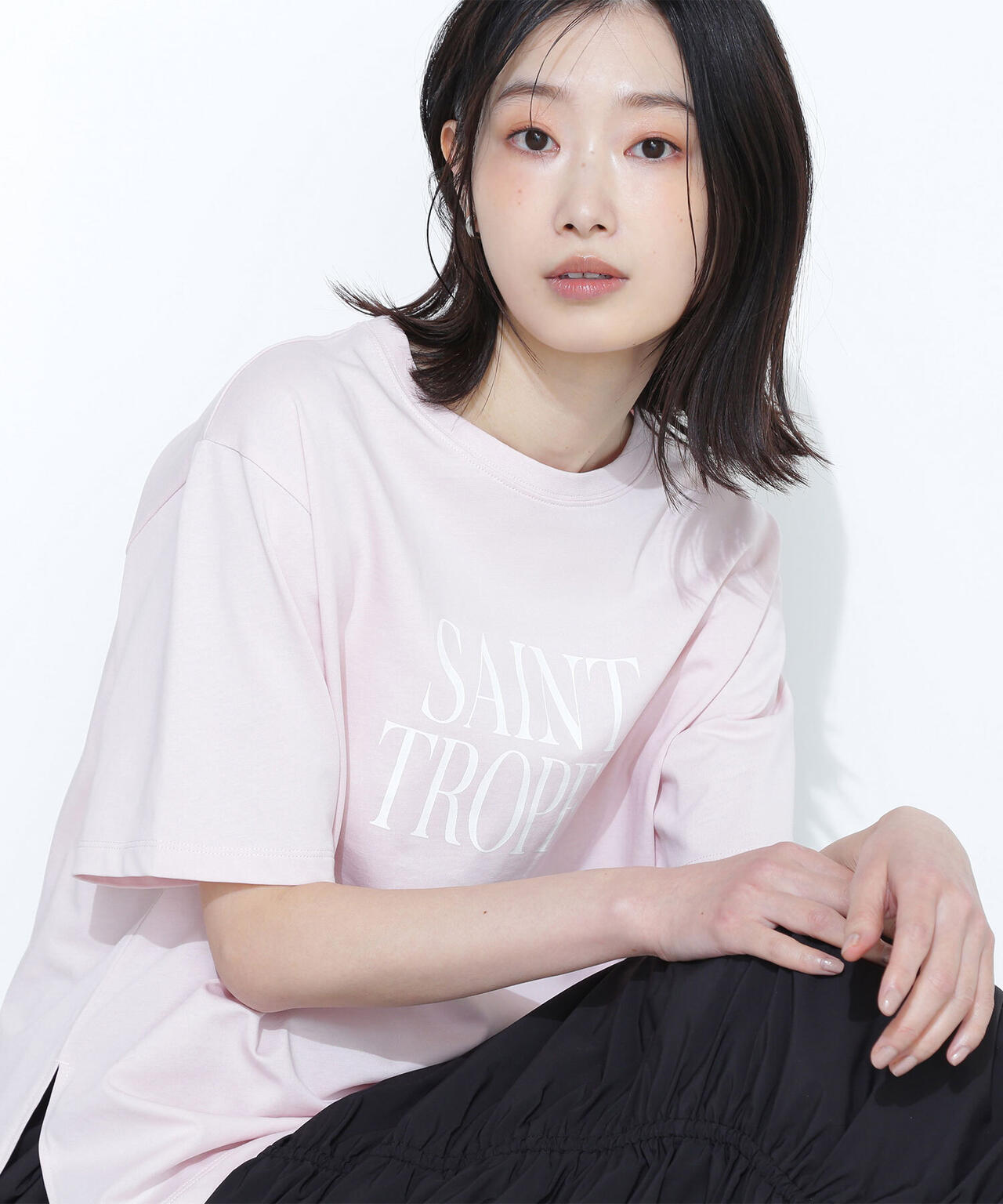 ボクシーロゴTシャツ*