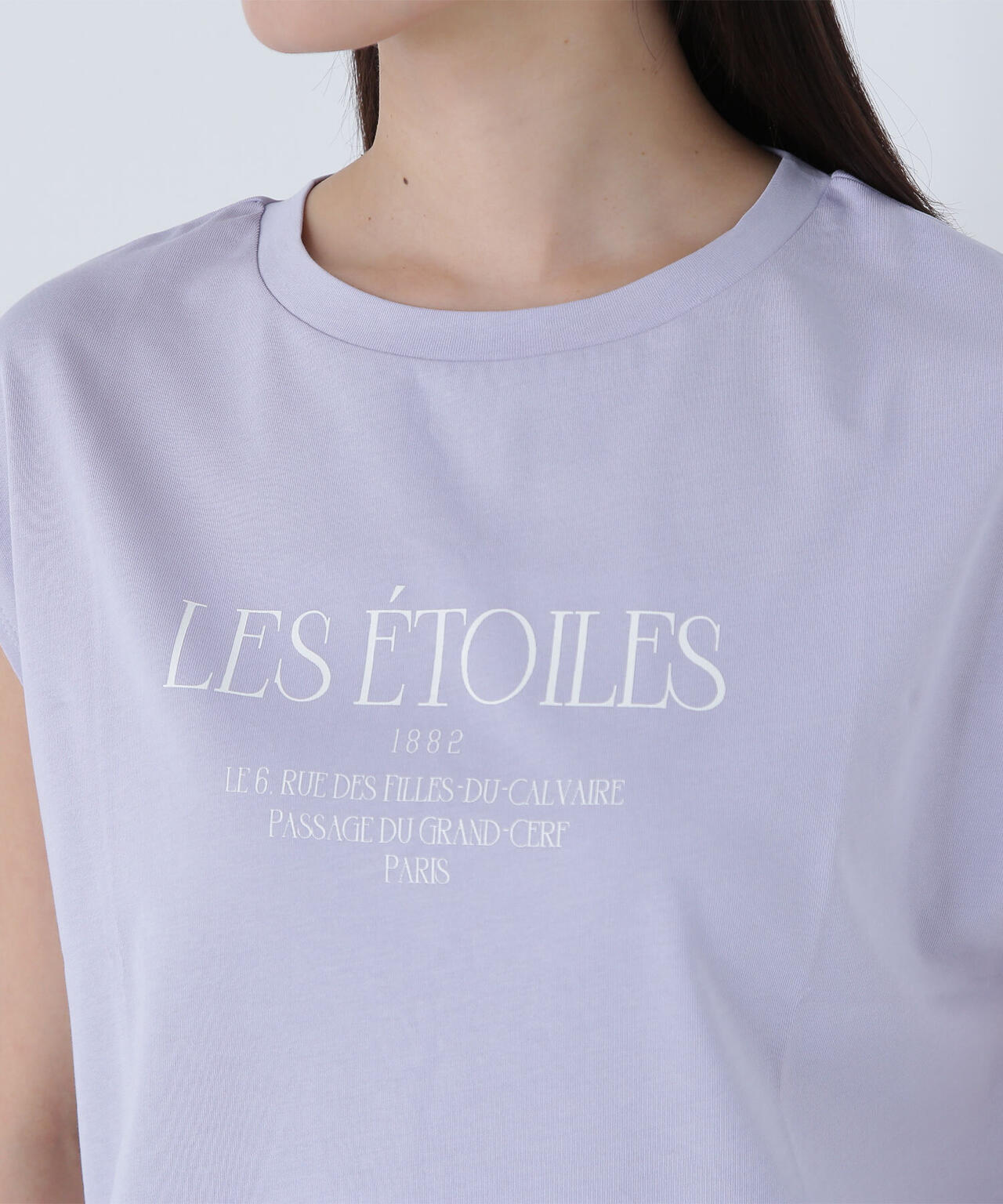 フレンチスリーブロゴTシャツ*