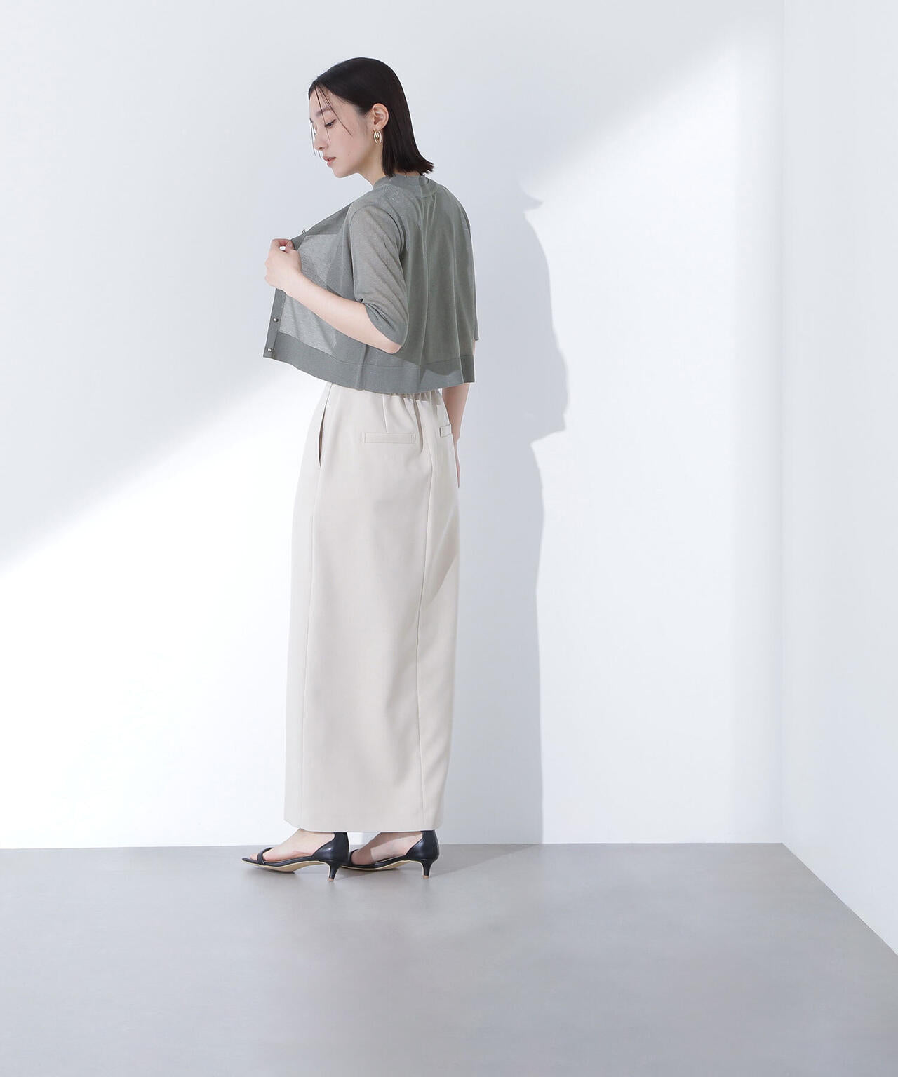 シアーショートカーデアンサンブル*
