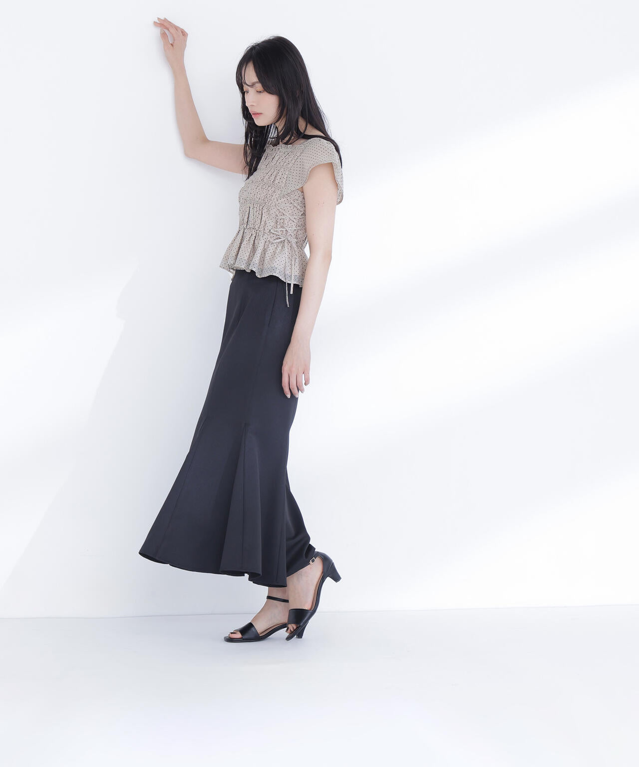 ヘム切替マーメイドスカート