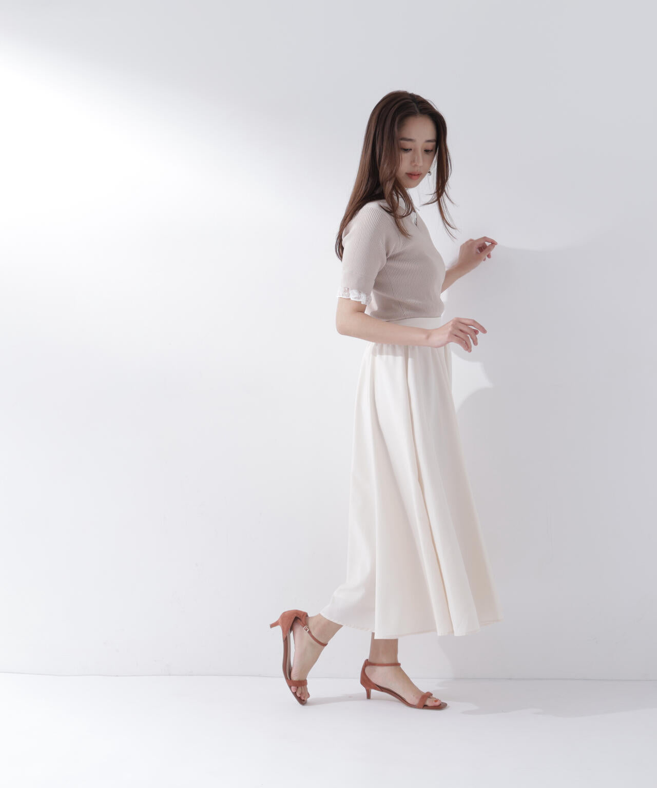 ＜sweet掲載＞＜ちょうど、いい服＞ふんわり春風フレアスカート