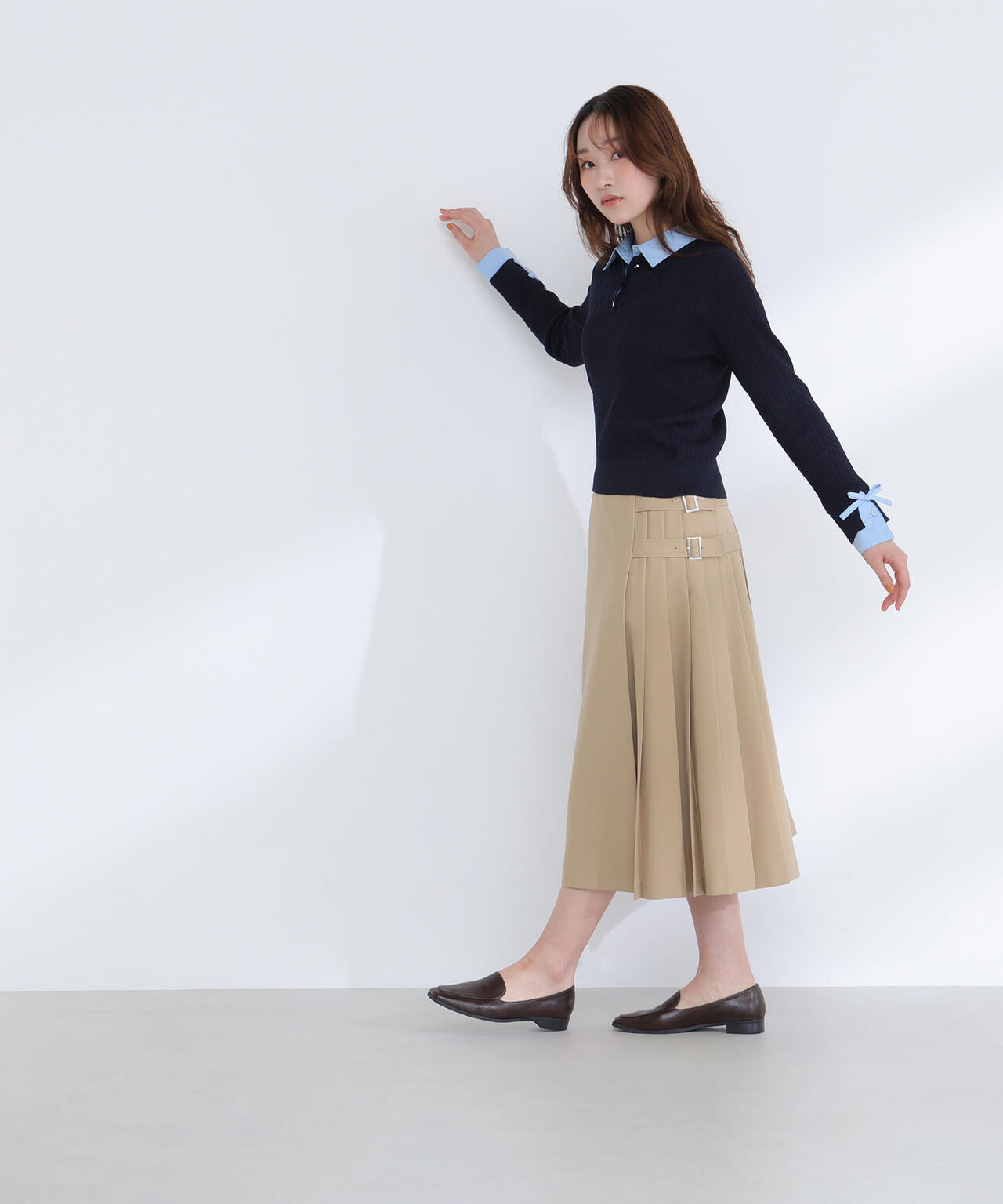 ＜Oggi.jp掲載＞サイドプリーツスカート
