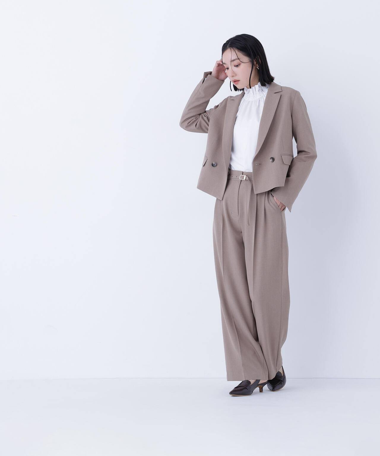 クラッシー SETUP ツータックパンツ