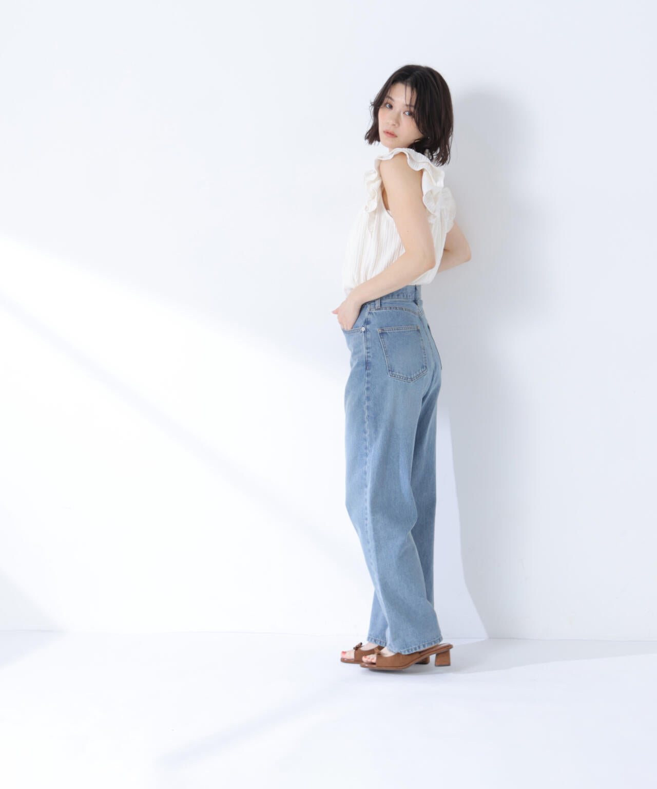 ＜sweet・Oggi.jp掲載＞ワイドストレートデニムパンツ