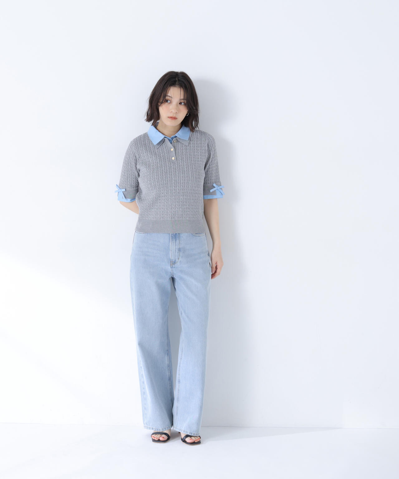 ＜sweet・Oggi.jp掲載＞ワイドストレートデニムパンツ