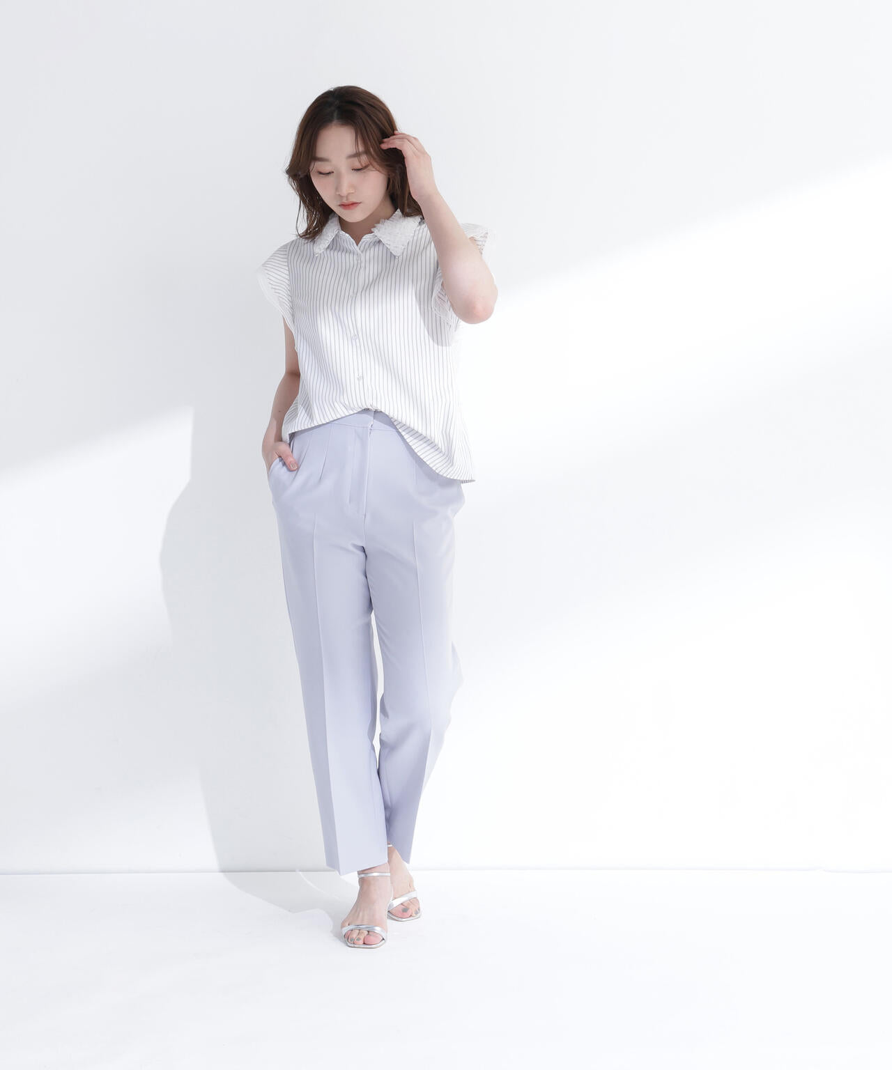 ＜ちょうど、いい服＞品格ストレートパンツ