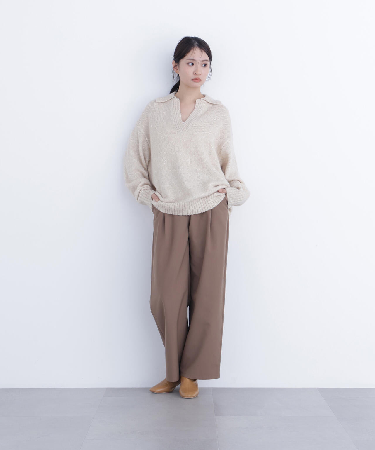 ワイドツイルパンツ