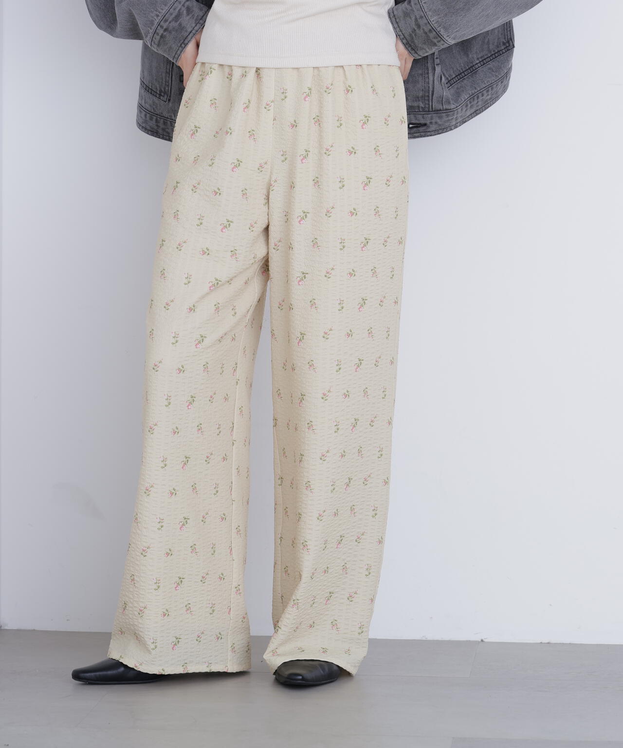 フラワープリント SETUP パンツ