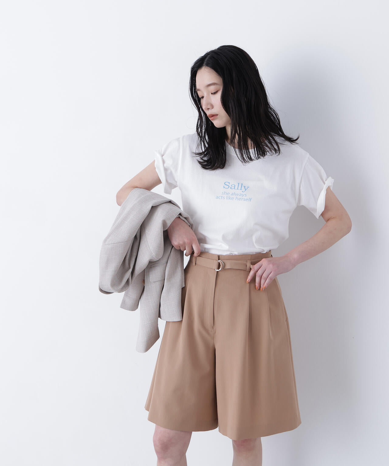 ベルテッドショートパンツ