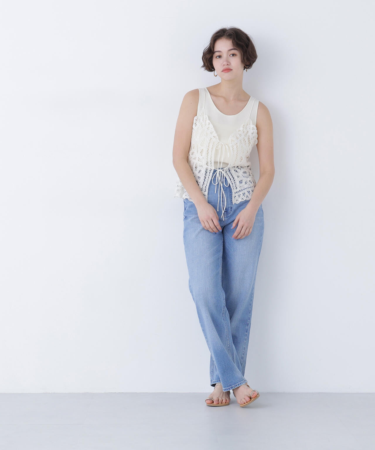 ＜FUDGE掲載＞＜Healthy DENIM＞ハイライズストレートデニムパンツ