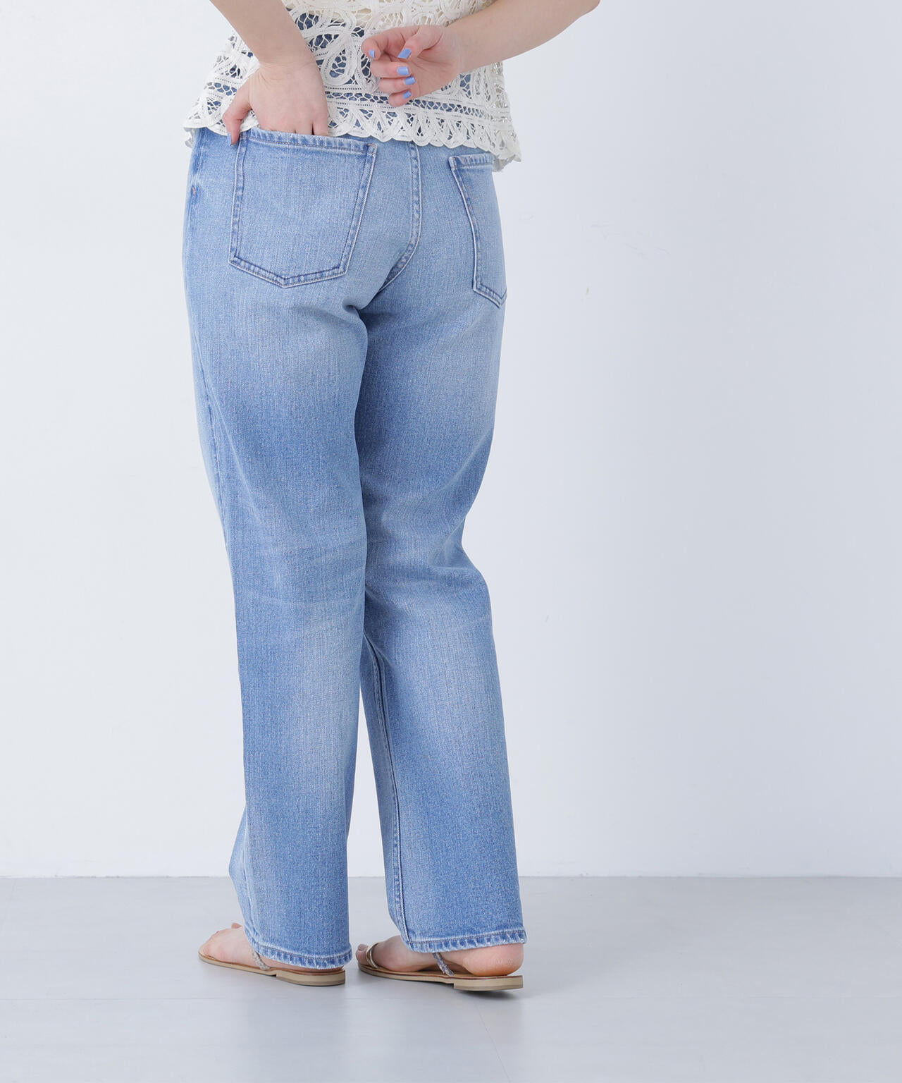 ＜FUDGE掲載＞＜Healthy DENIM＞ハイライズストレートデニムパンツ