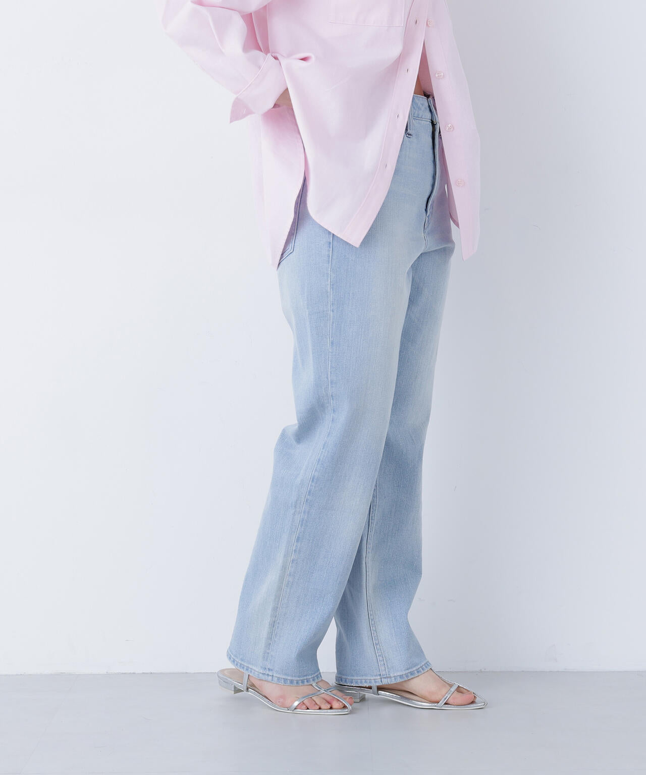 ＜FUDGE掲載＞＜Healthy DENIM＞ハイライズストレートデニムパンツ