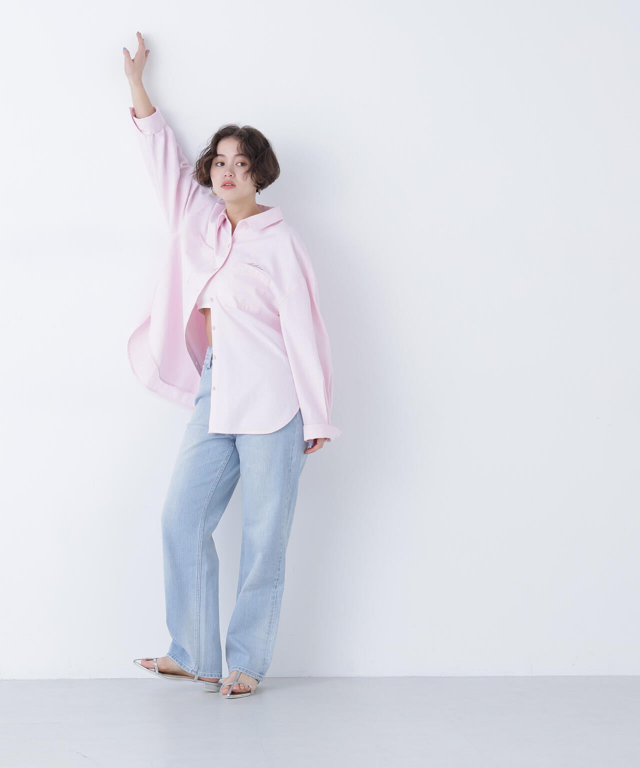 ＜FUDGE掲載＞＜Healthy DENIM＞ハイライズストレートデニムパンツ