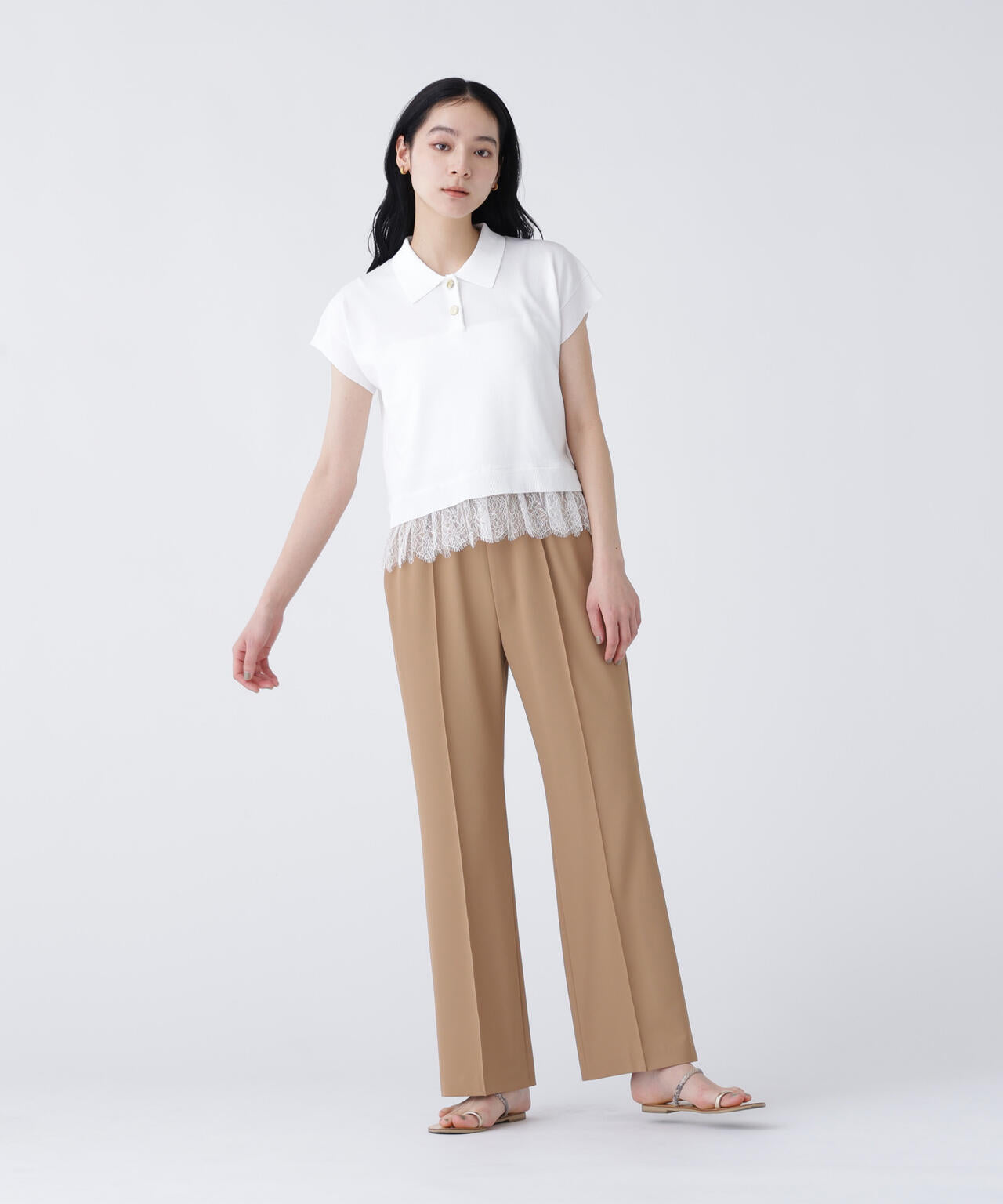 168cm B81cm W60cm H89cm 着用サイズ：M