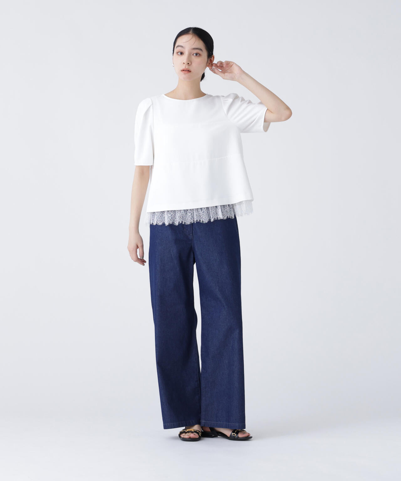 168cm B81cm W60cm H89cm 着用サイズ：M