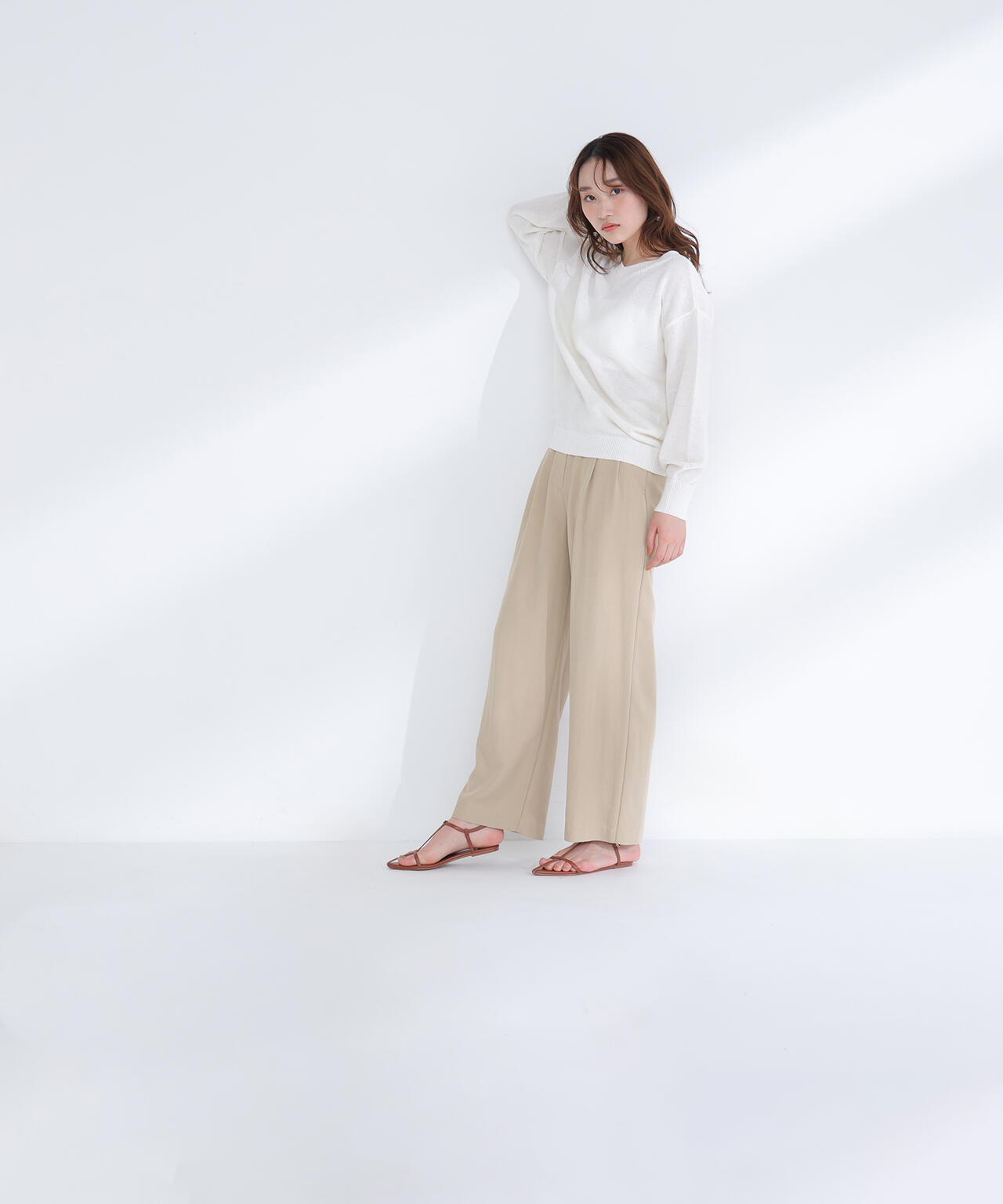 ドライタッチ2wayネックニット