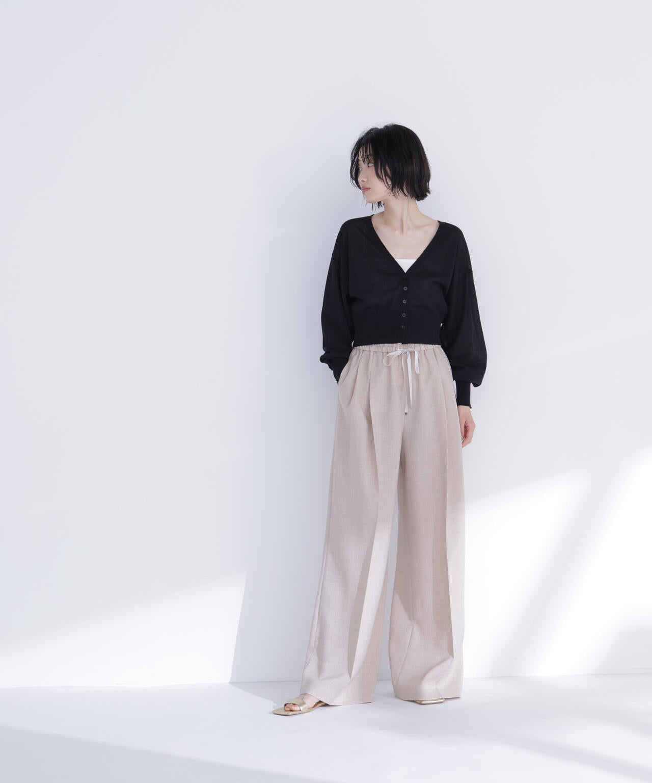 ＜ちょうど、いい服＞さらりと、涼しげ麻混カーディガン